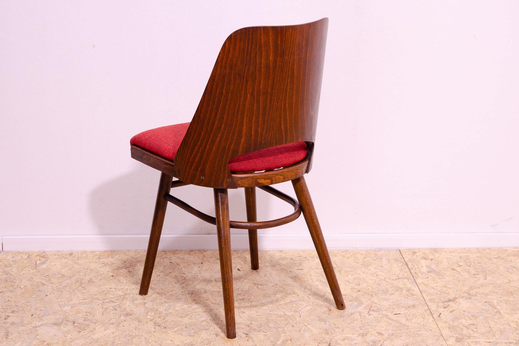 Mid Century dining chairs by Radomír Hofman, 1960´s, set of 4 For Sale 8