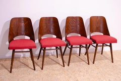 Chaises de salle à manger du milieu du siècle par Radomír Hofman, années 1960, ensemble de 4