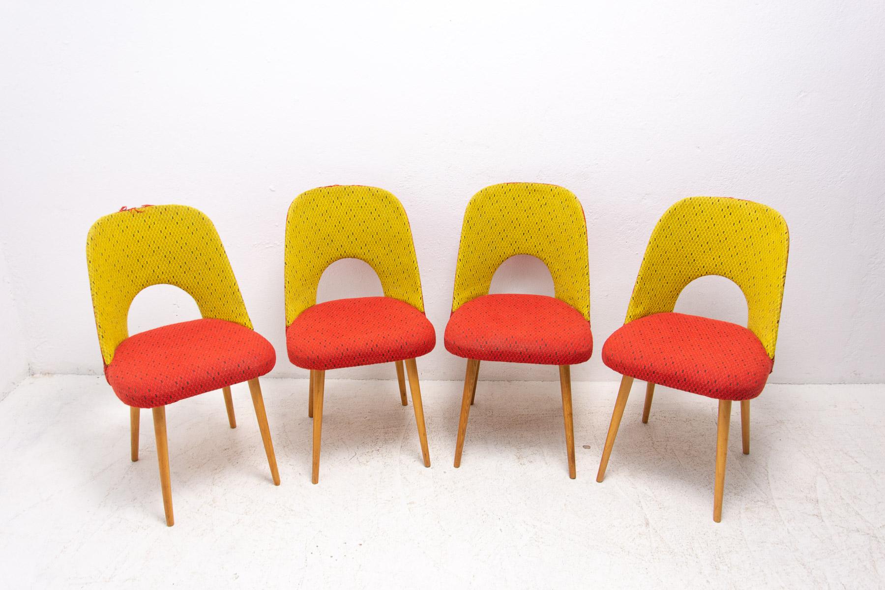 Mid-Century Modern Mid Century Dining Chairs by Radomír Hofman, 1960´s, Set of 4