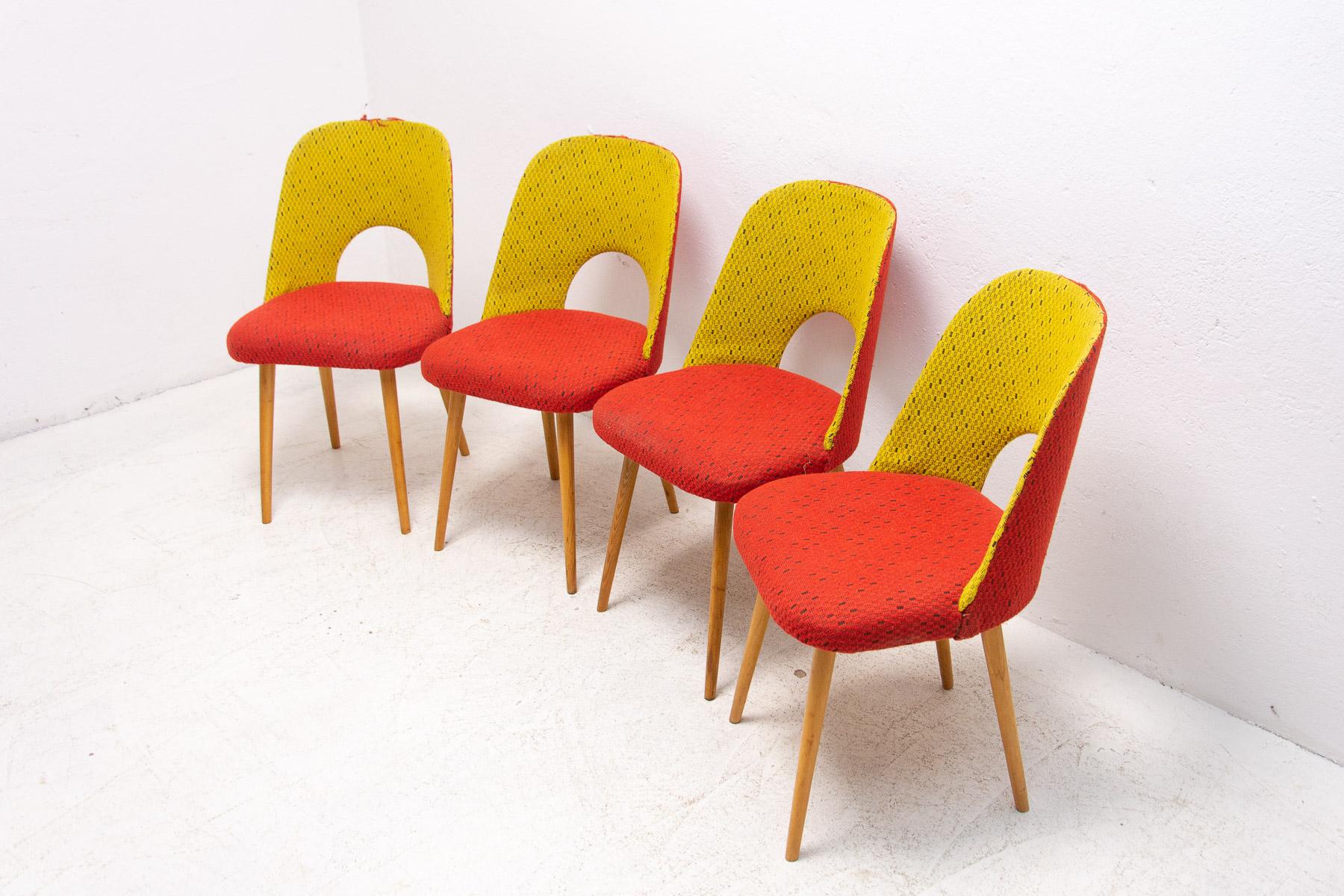 20th Century Mid Century Dining Chairs by Radomír Hofman, 1960´s, Set of 4