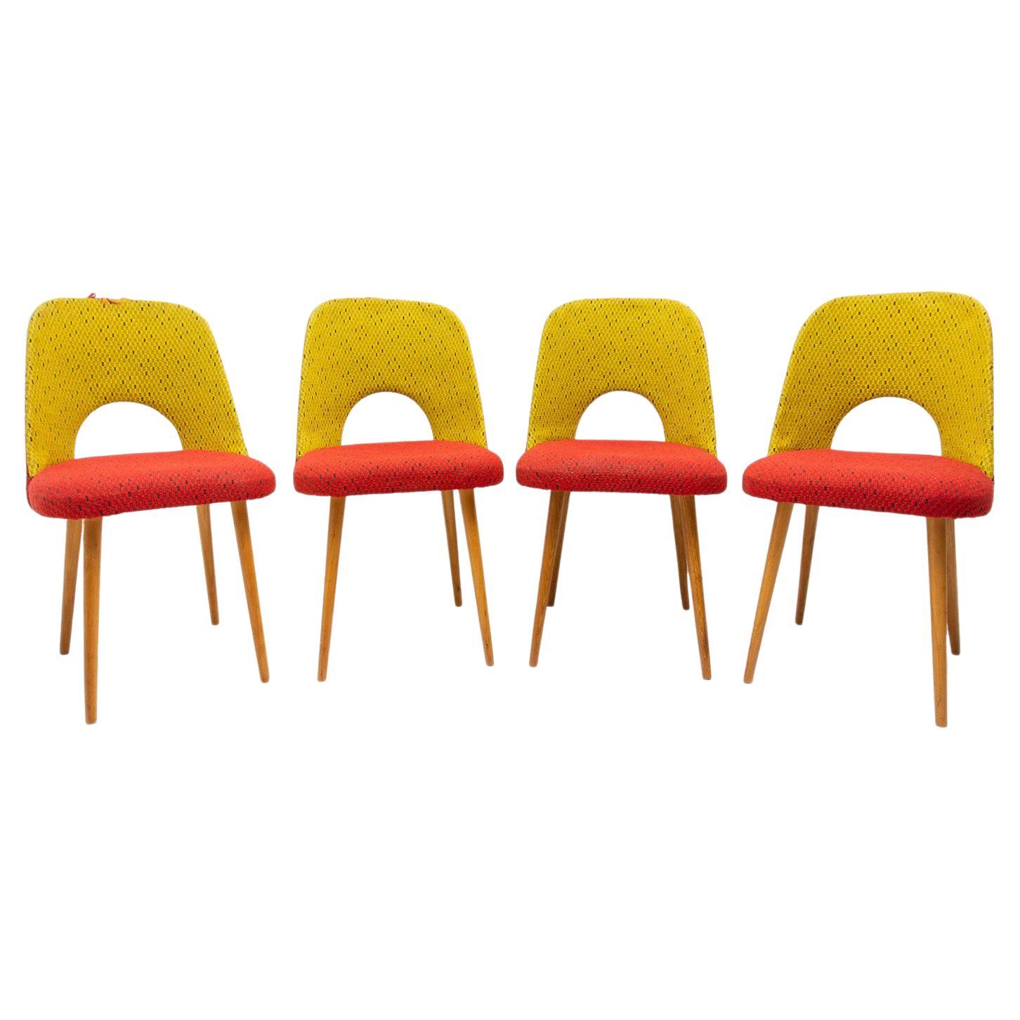 Mid Century Dining Chairs by Radomír Hofman, 1960´s, Set of 4