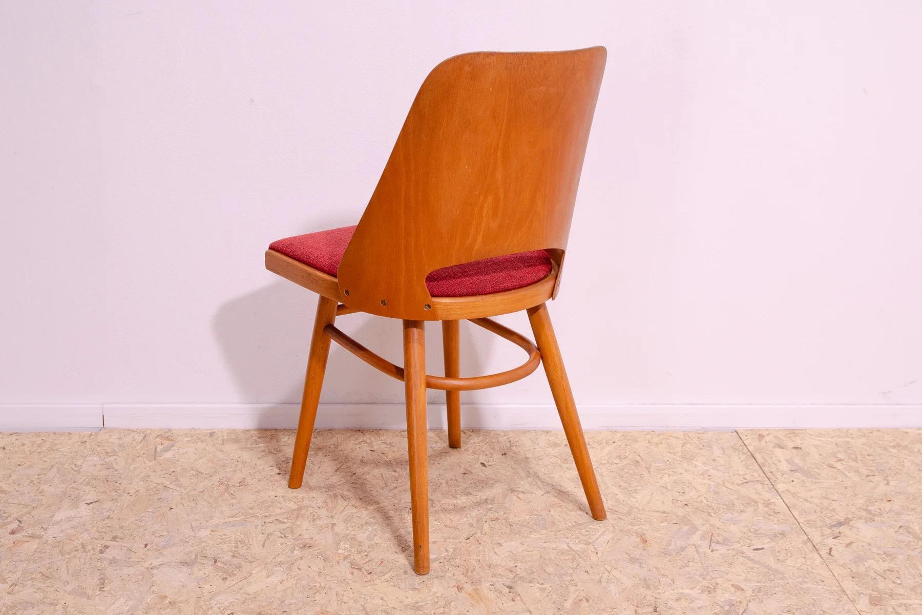 Mid-Century Modern Chaises de salle à manger du milieu du siècle par Radomír Hofman, années 1960, ensemble de 6 en vente