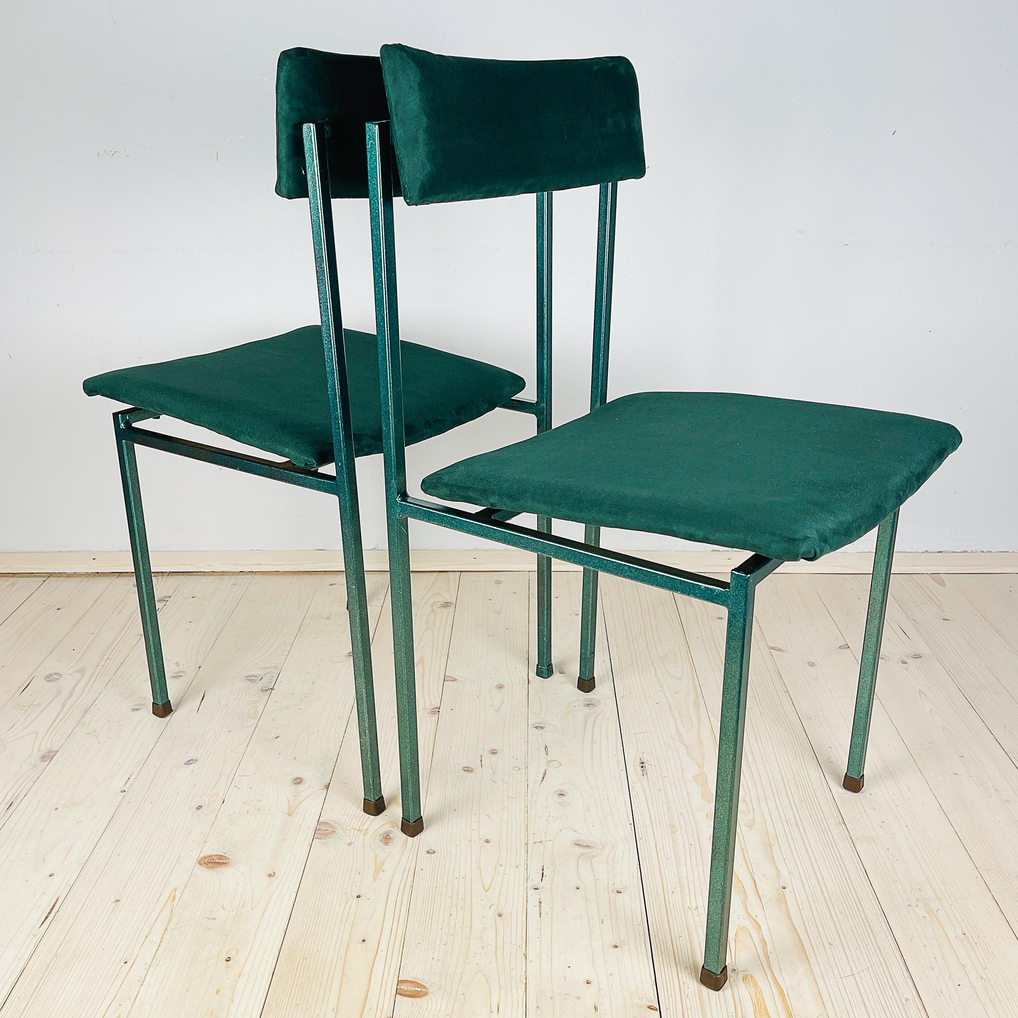The pair of green chairs by Stol Kamnik made in Yugoslavia in the 1970s. The chairs are elegant, stable, comfortable. Pair of chairs are in very good condition, the upholstery of the chairs has been updated. Dimensions: Width: 40 cm / 15,75 inches