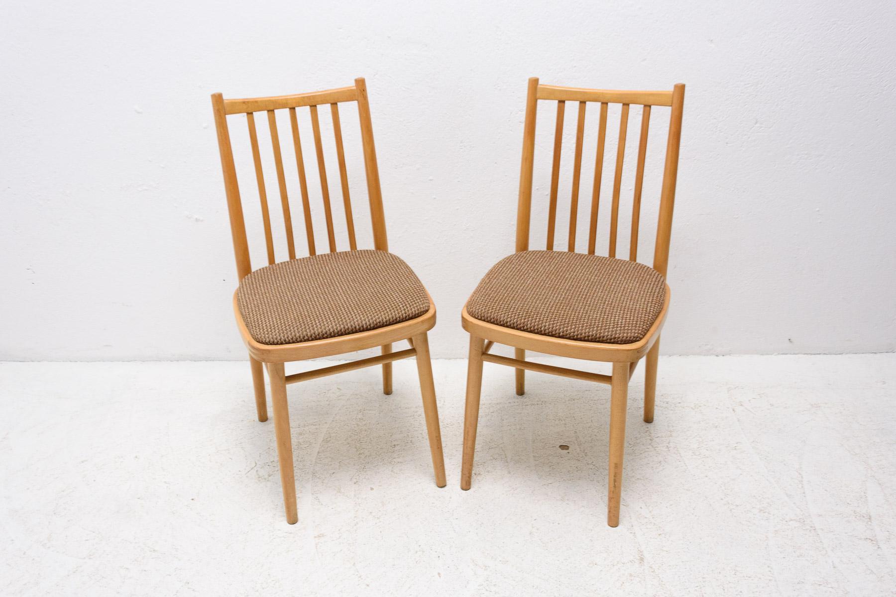 Mid-Century Modern Mid Century Dining Chairs by Tatra Nabytok, Czechoslovakia, 1960´s, Set of 2 For Sale