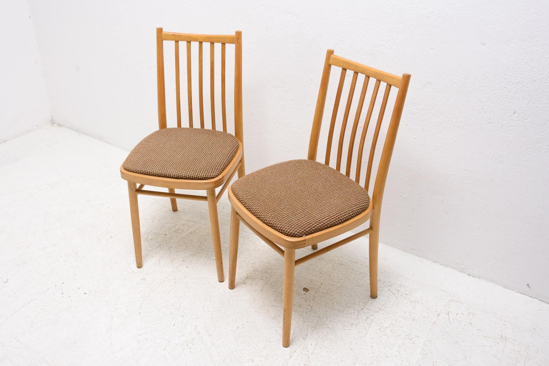 20th Century Mid Century Dining Chairs by Tatra Nabytok, Czechoslovakia, 1960´s, Set of 2 For Sale