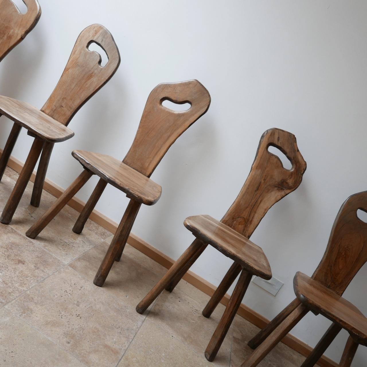 Mid-Century Modern Midcentury Dining Chairs by Tony Bain in Vallauris Wood '6 AVAILABLE'