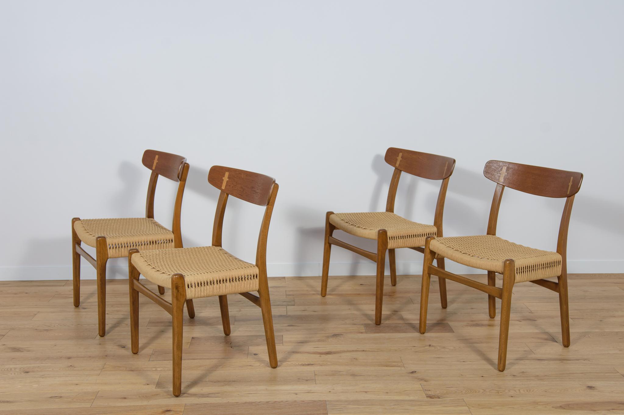 Danish Mid Century Dining Chairs CH23  by Hans J. Wegner for Carl Hansen & Søn. For Sale