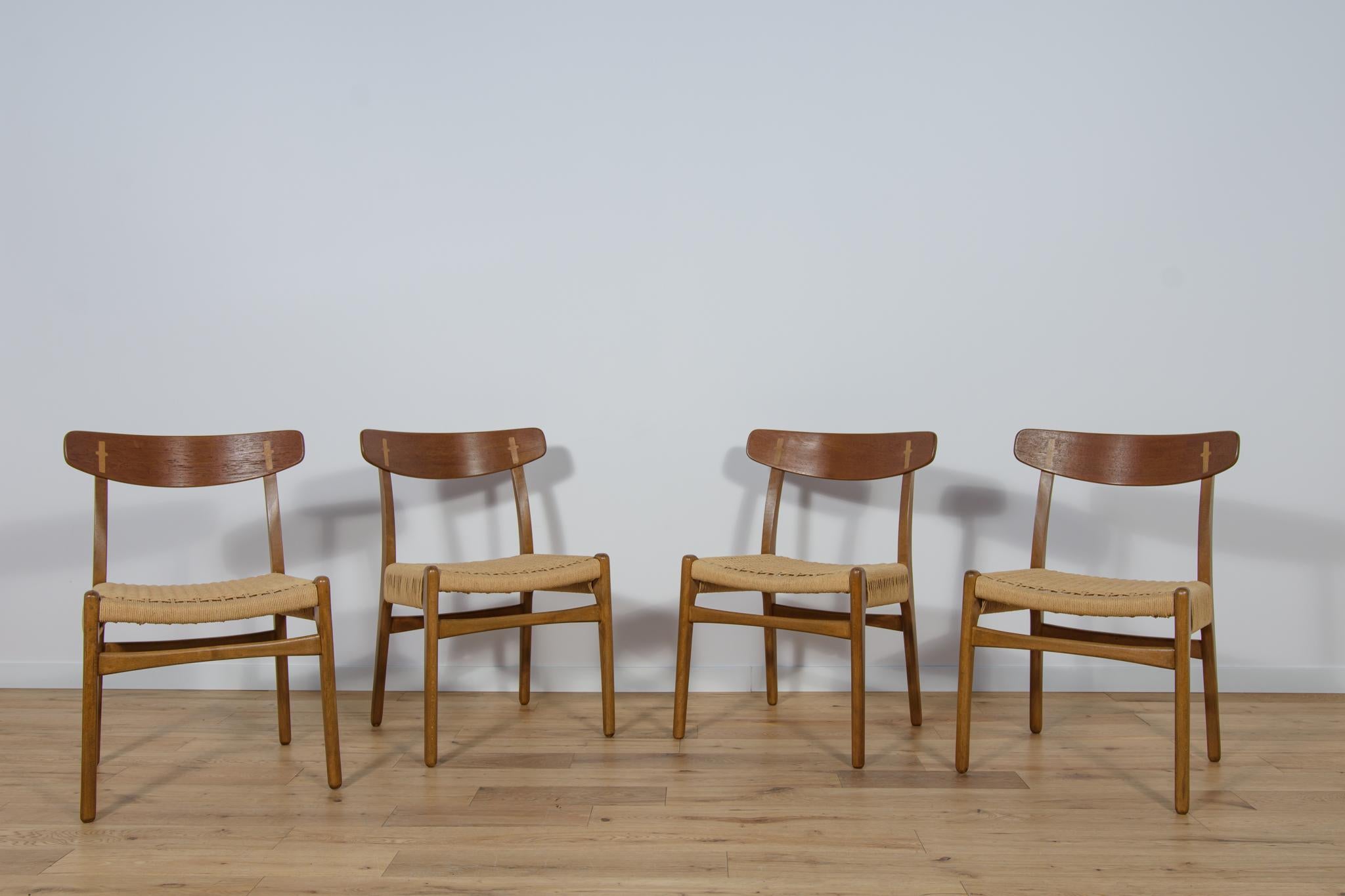 Woodwork Mid Century Dining Chairs CH23  by Hans J. Wegner for Carl Hansen & Søn. For Sale