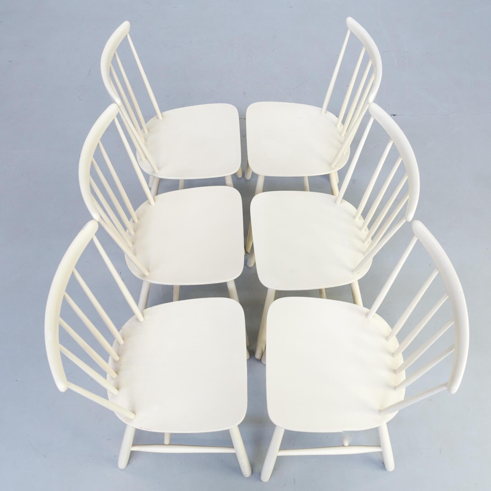 Midcentury Dining Chairs for Farstrup Mobler Set of 6 For Sale 1
