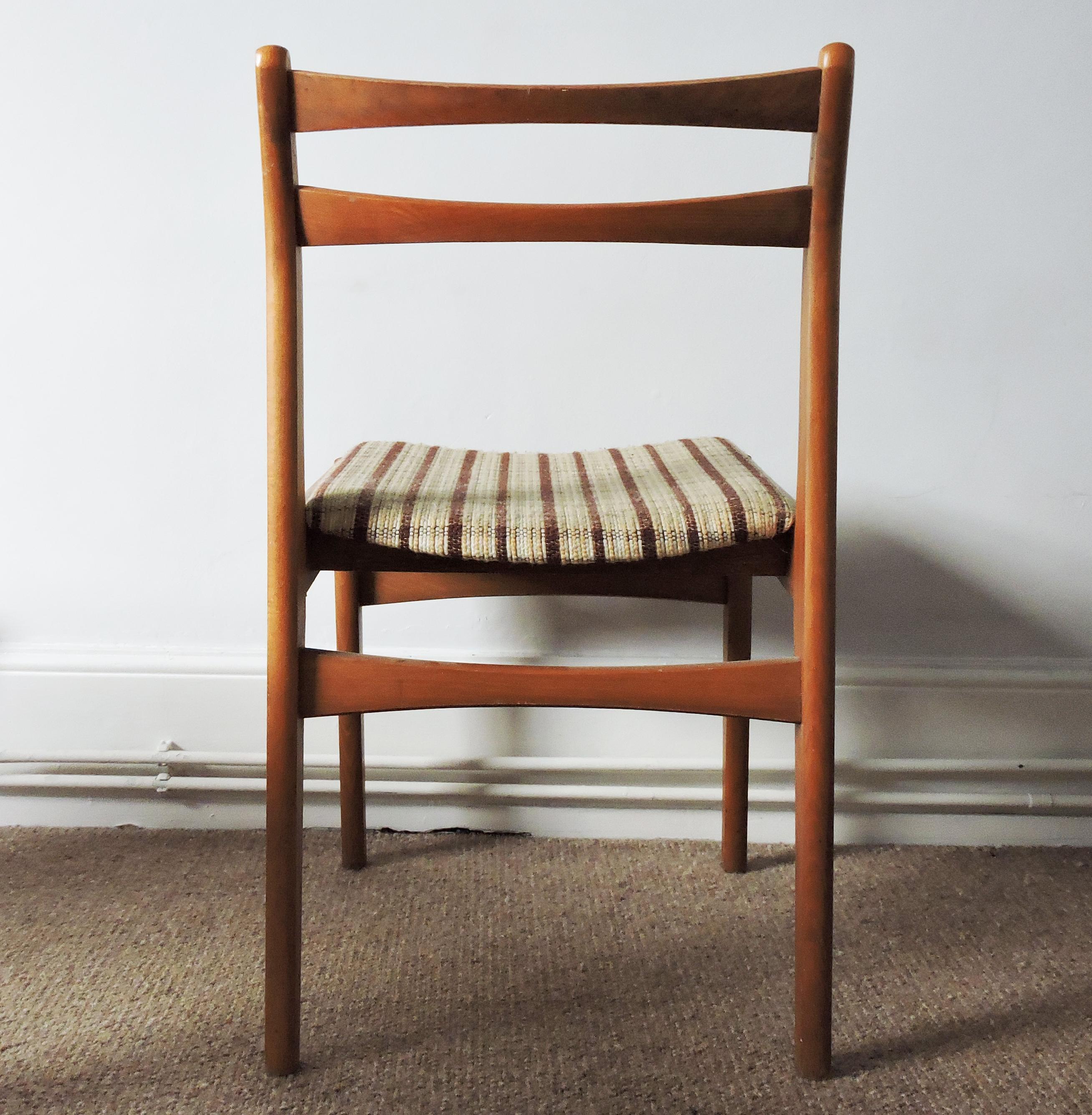 Late 20th Century Midcentury Dining Chairs for Strand, 1970s, Set of 4 For Sale