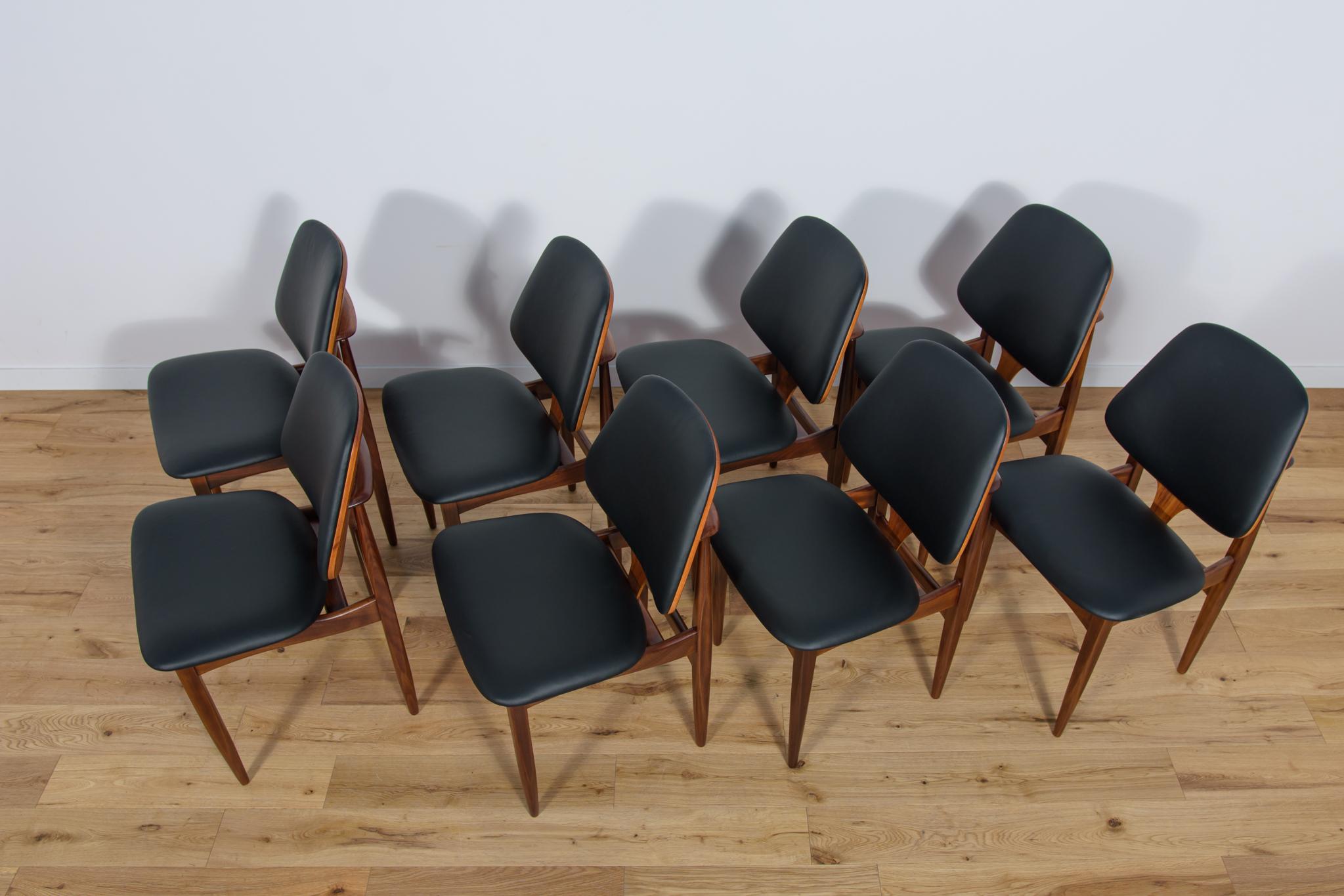 Cuir Mid-Century Dining Chairs from G-Plan, 1960s, Set of 4 en vente