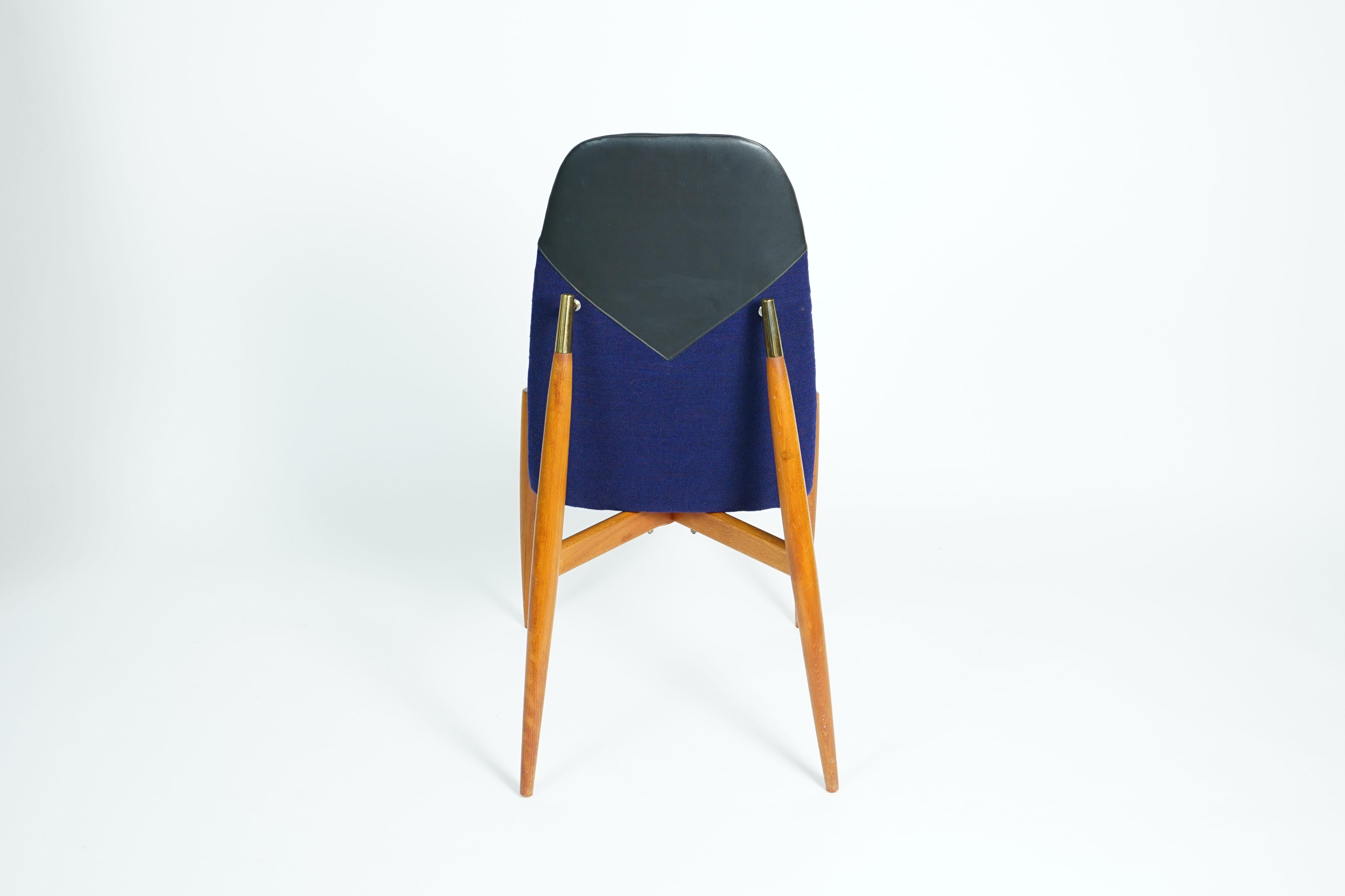 Midcentury Dining Chairs from Miroslav Navratil In Good Condition For Sale In Vienna, Austria