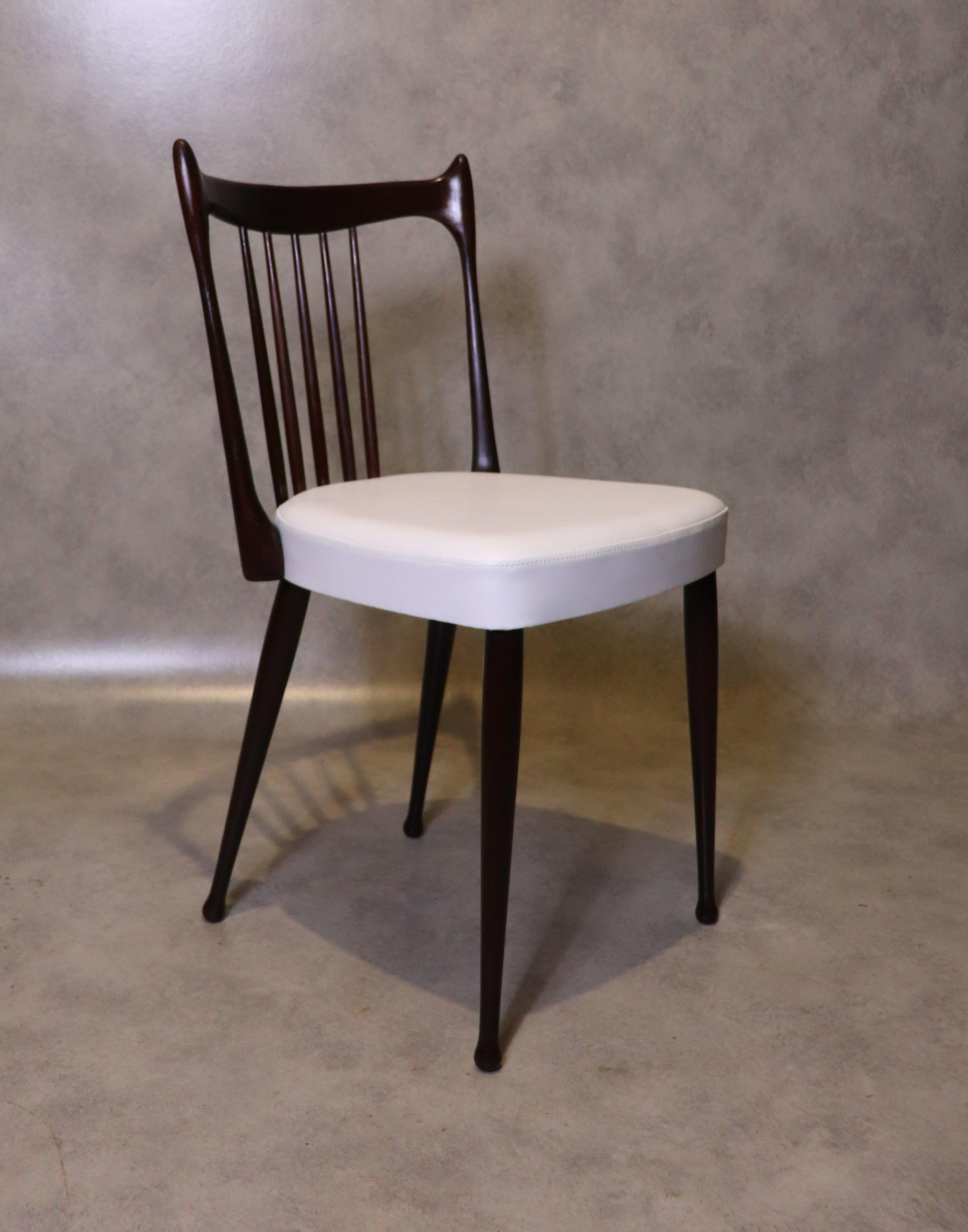 20th Century Vintage Dining Chairs from Dutch Stevens Producer Set of 4 3