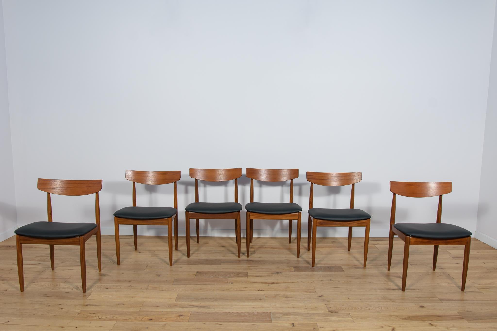 British Mid-Century Dining Chairs in Teak by Ib Kofod Larsen for G-Plan, 1960s. For Sale