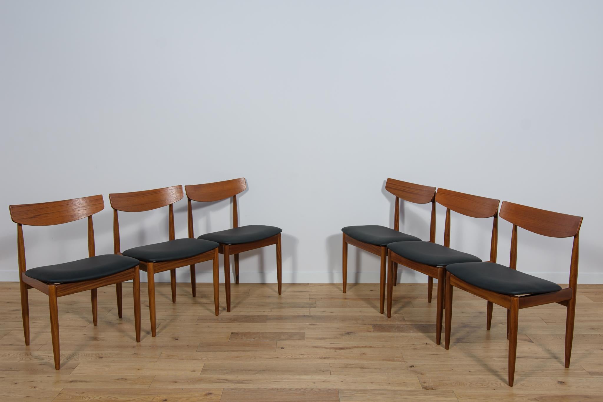 Esszimmerstühle aus Teakholz von Ib Kofod Larsen für G-Plan aus der Mitte des Jahrhunderts, 1960er Jahre. (Mitte des 20. Jahrhunderts)