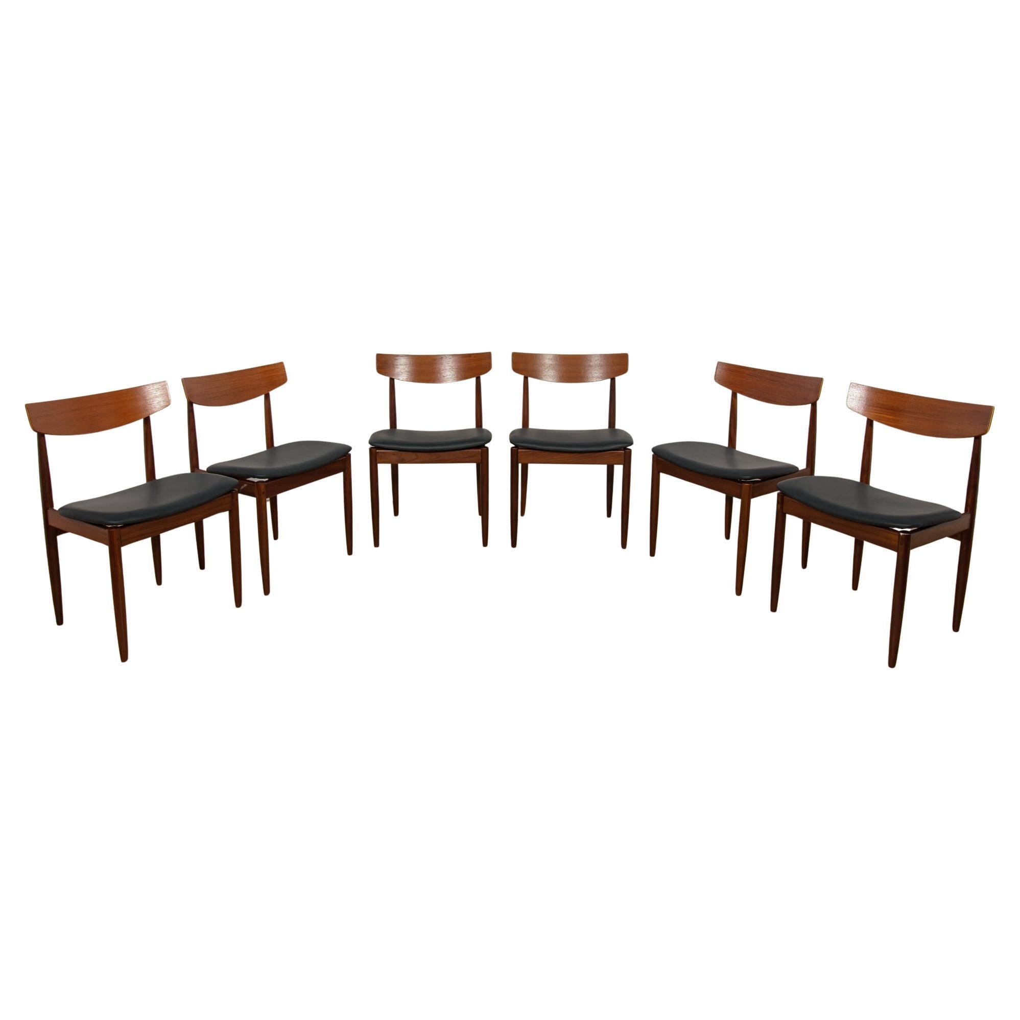 Mid-Century Dining Chairs in Teak by Ib Kofod Larsen for G-Plan, Great Britain. For Sale