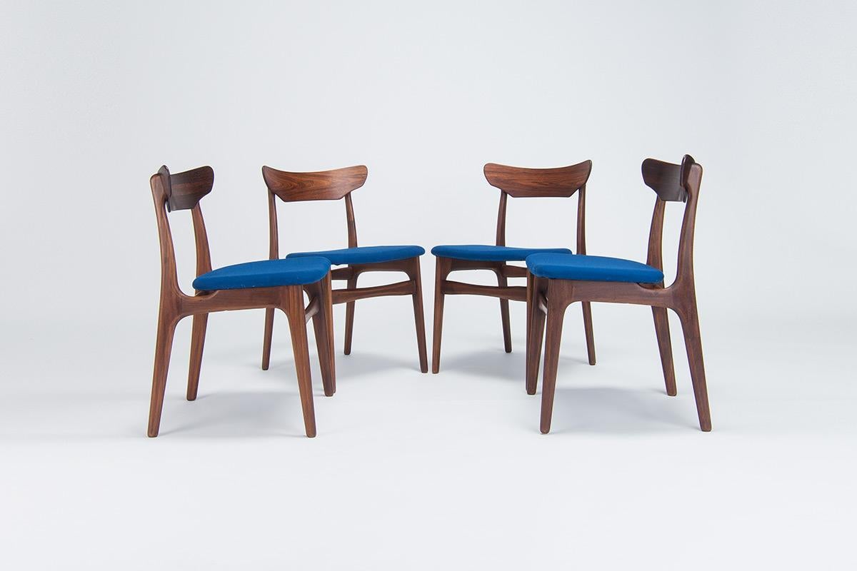 Mid Century Dining Chairs in Teak Schonning & Elgaard, Danish Design 1950’s 4