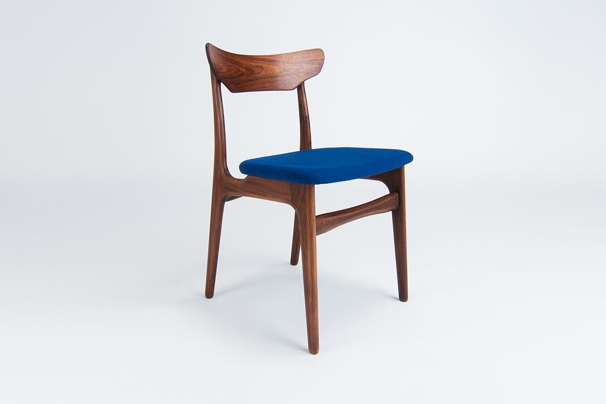 Mid Century Dining Chairs in Teak Schonning & Elgaard, Danish Design 1950’s In Good Condition In London, GB