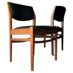 Vintage Mid-century dining chairs, Italy 1970s, Set of 2