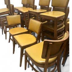 Yellow Mid-Century Dining Chairs