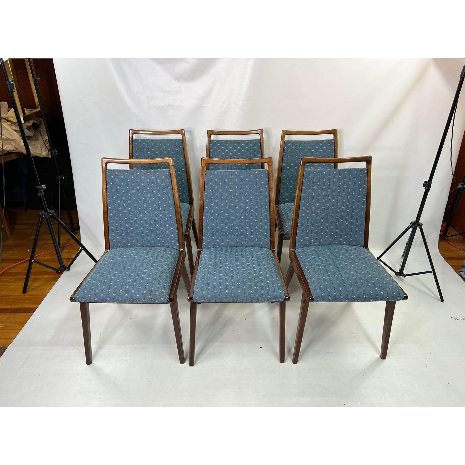 Mid Century Dining Chairs Made in Germany by Casala, Set of 6 In Good Condition In Esperance, NY
