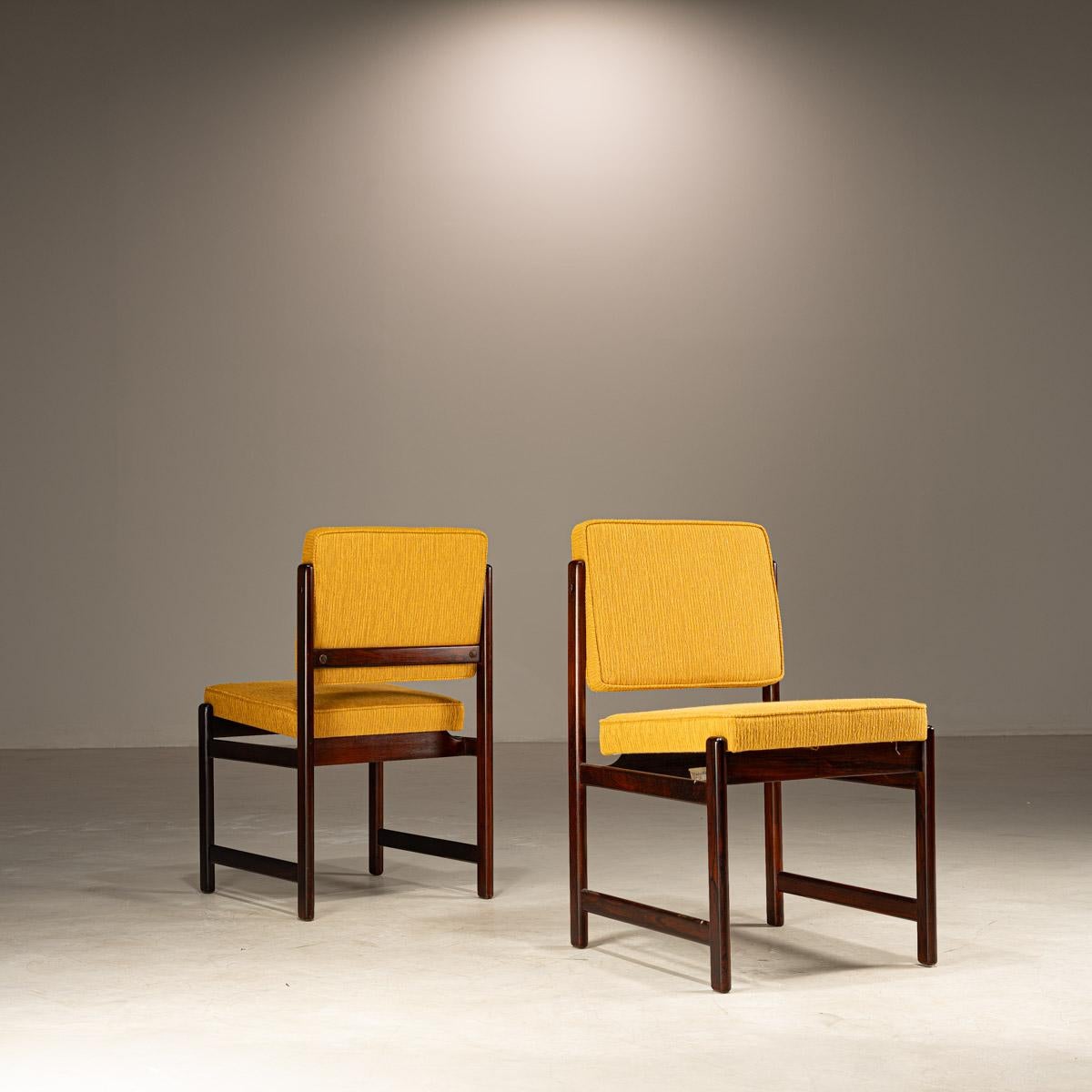 Wood Mid-Century Dining Chairs 'Marco', by Sergio Rodrigues, Brazilian Hardwood For Sale