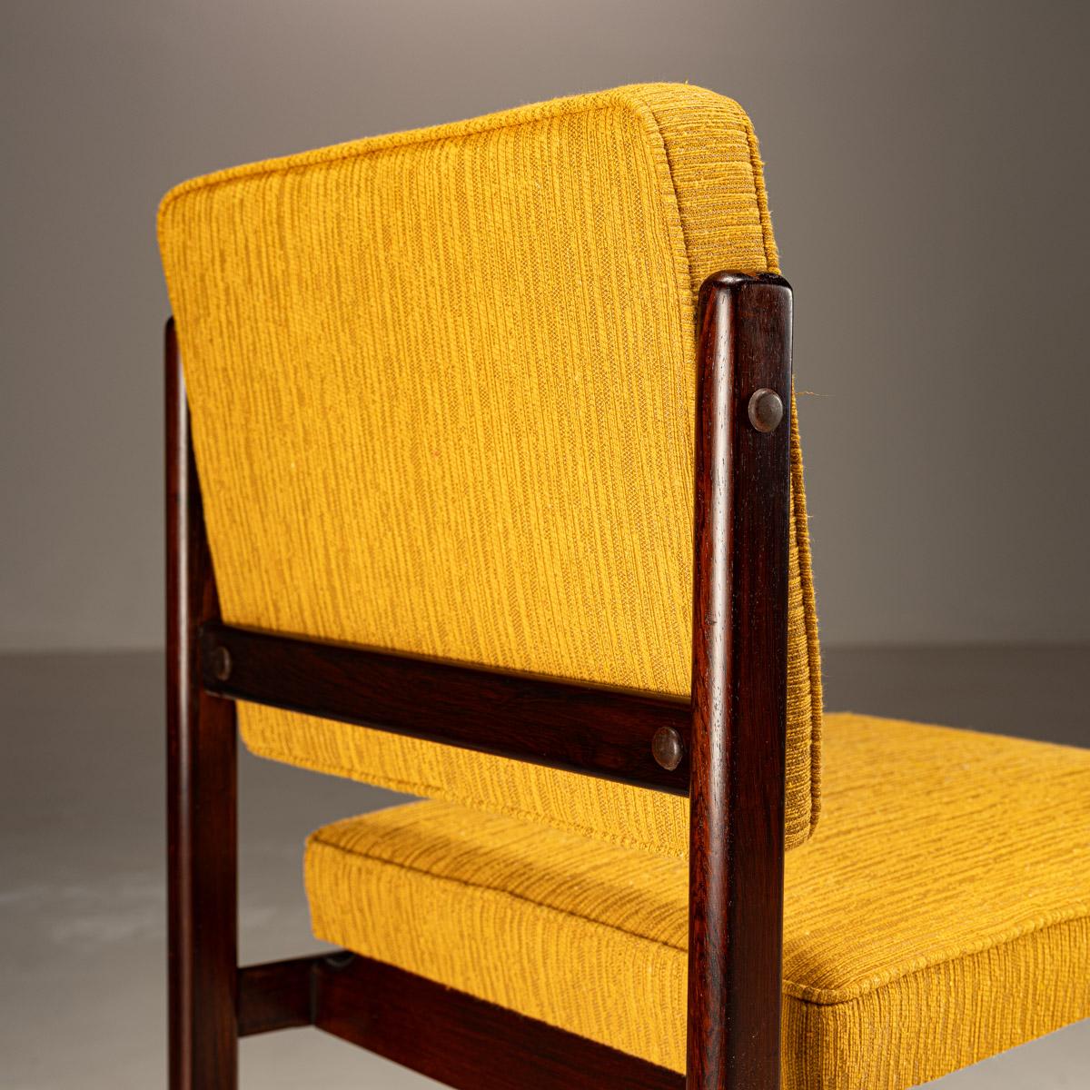Mid-Century Dining Chairs 'Marco', by Sergio Rodrigues, Brazilian Hardwood For Sale 1