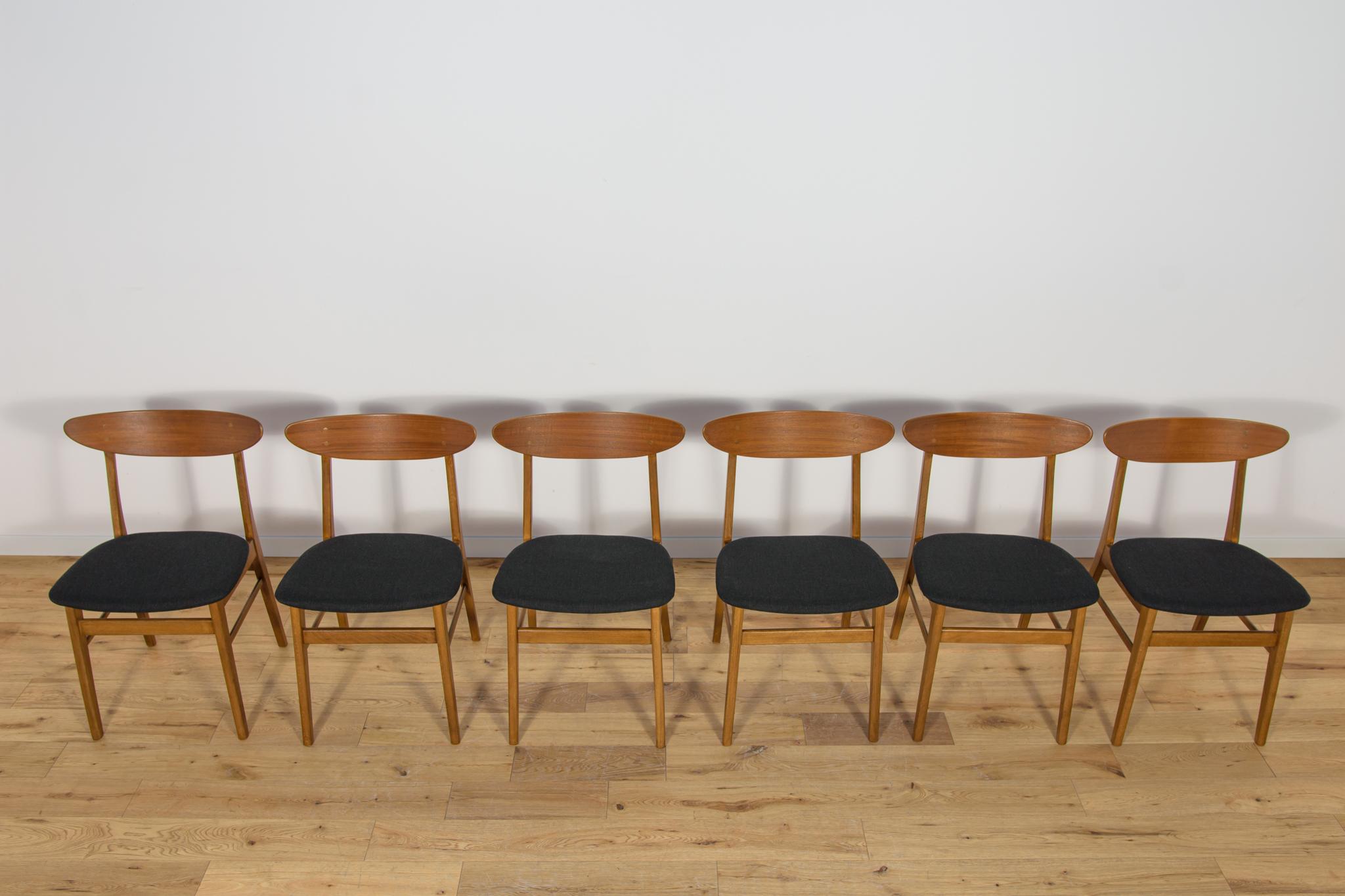 Mid-Century moderno Sedie da pranzo di metà secolo Model 210 di Farstrup Møbler, anni '60, Set di 6 in vendita