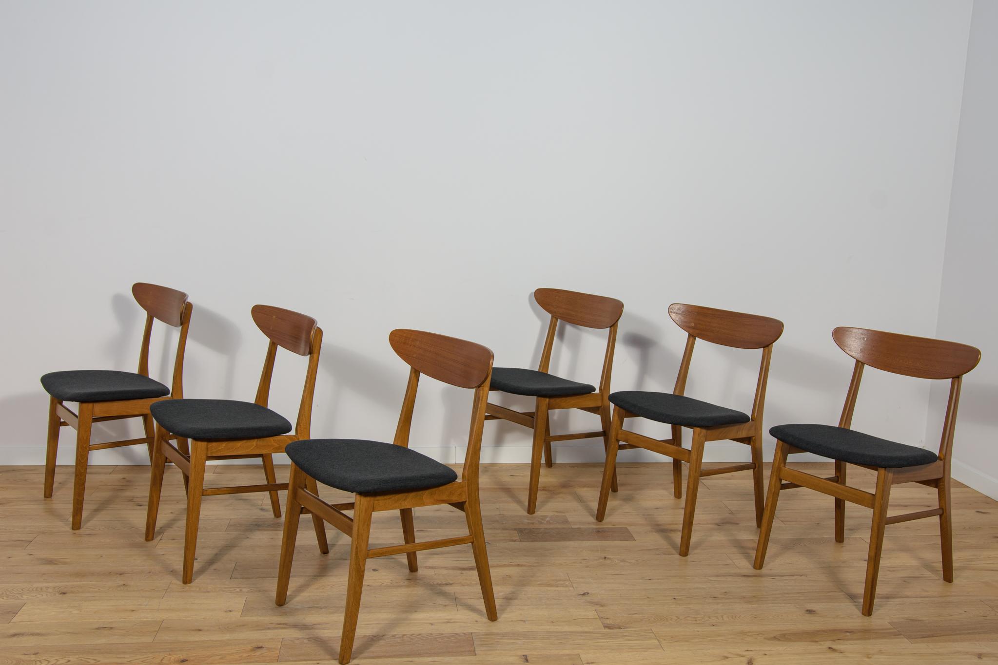 Falegnameria Sedie da pranzo di metà secolo Model 210 di Farstrup Møbler, anni '60, Set di 6 in vendita