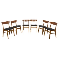 Mid-Century Dining Chairs Model 210 from Farstrup Møbler, 1960s, Set of 6
