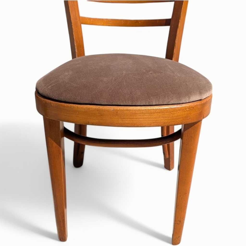Mid-Century Dining Chairs, Pair – Bentwood, Wood Frame, Thonet, c. 1930s en vente 5