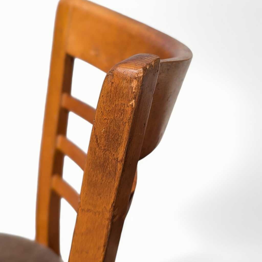 Mid-Century Dining Chairs, Pair – Bentwood, Wood Frame, Thonet, c. 1930s en vente 11