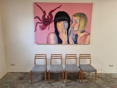 Mid-Century Dining Chairs Set of 4, Denmark 1970s