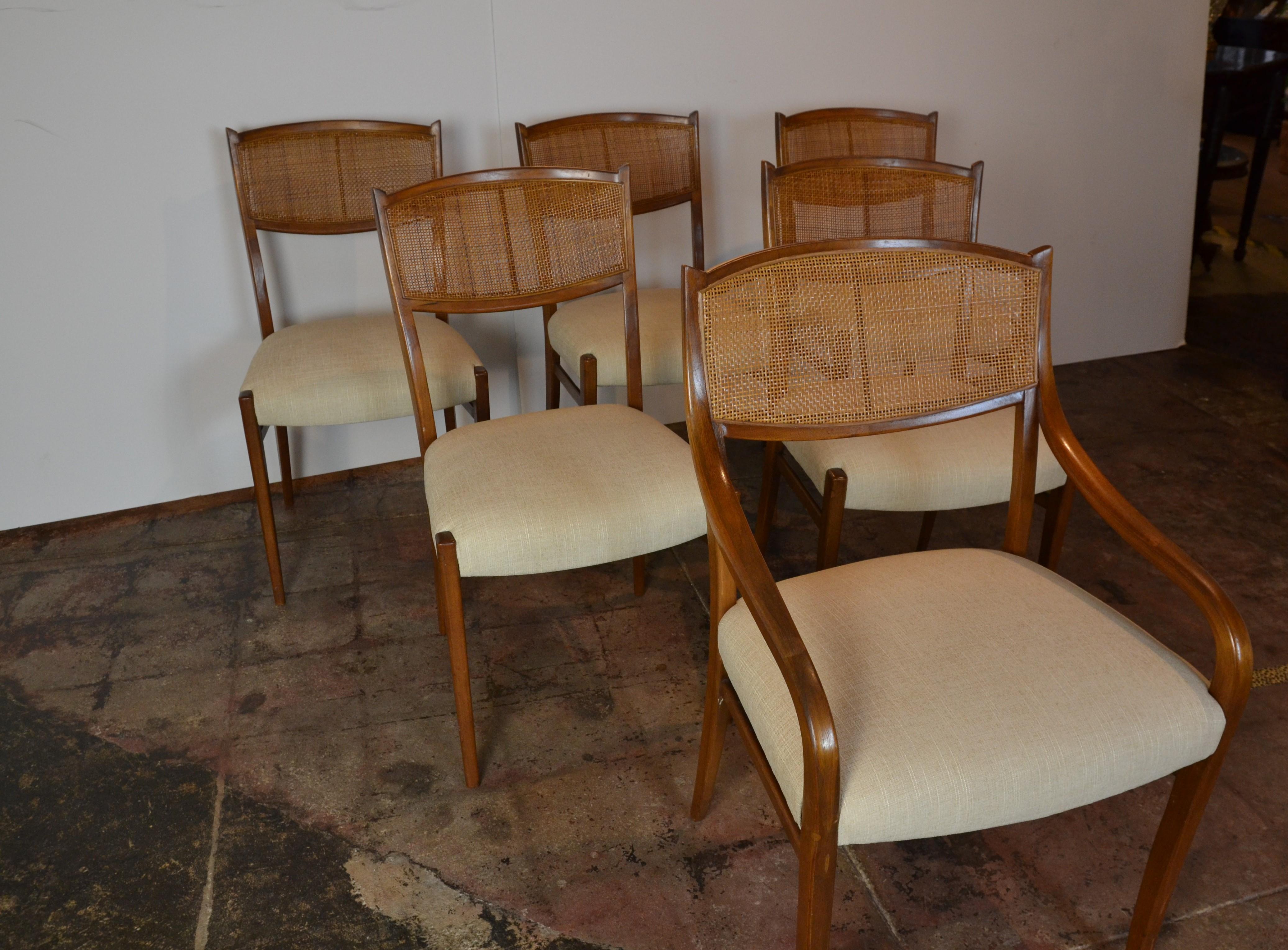American Midcentury Dining Chairs, Set of 6