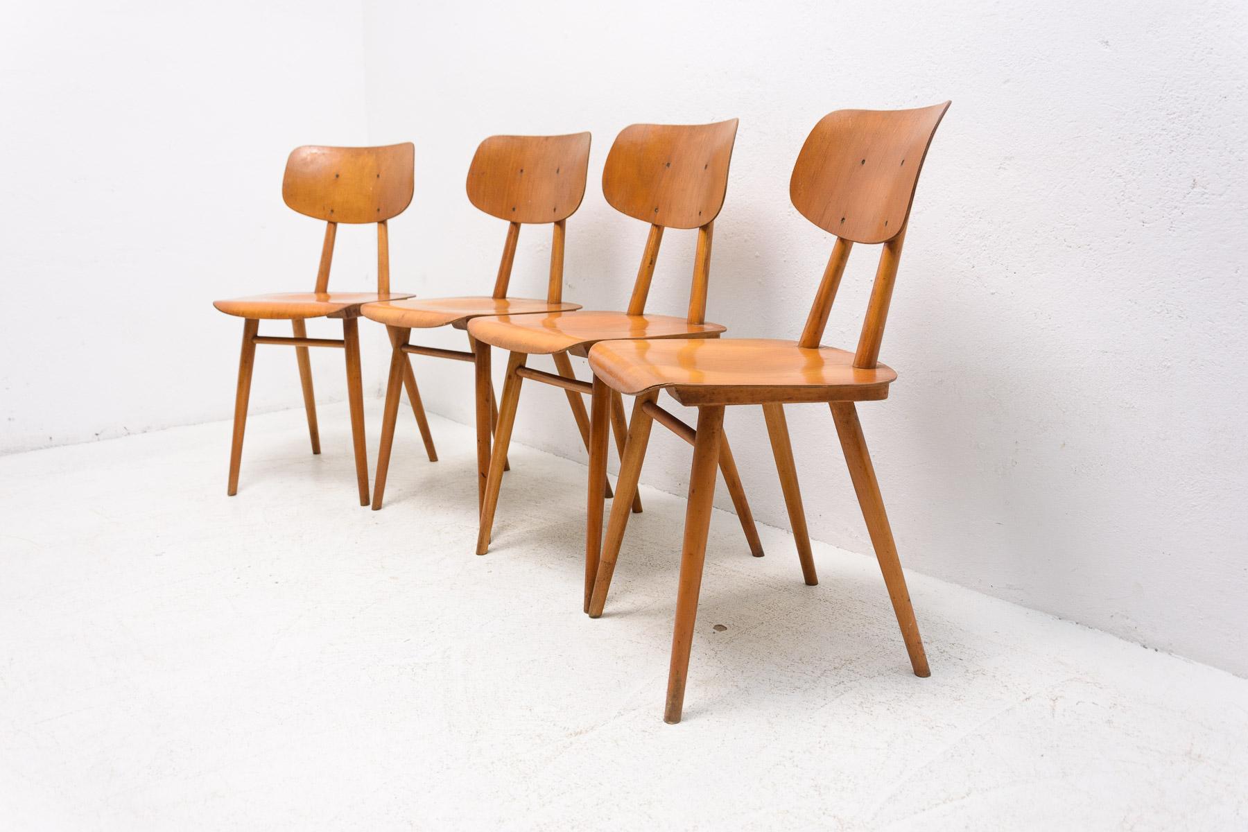20th Century Mid Century Dining Chairs Ton, Set of Four, 1960´s