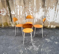 Midcentury Dining Chairs Tonietta by Enzo Mari, Zanotta, Italy 80s, Set of 4