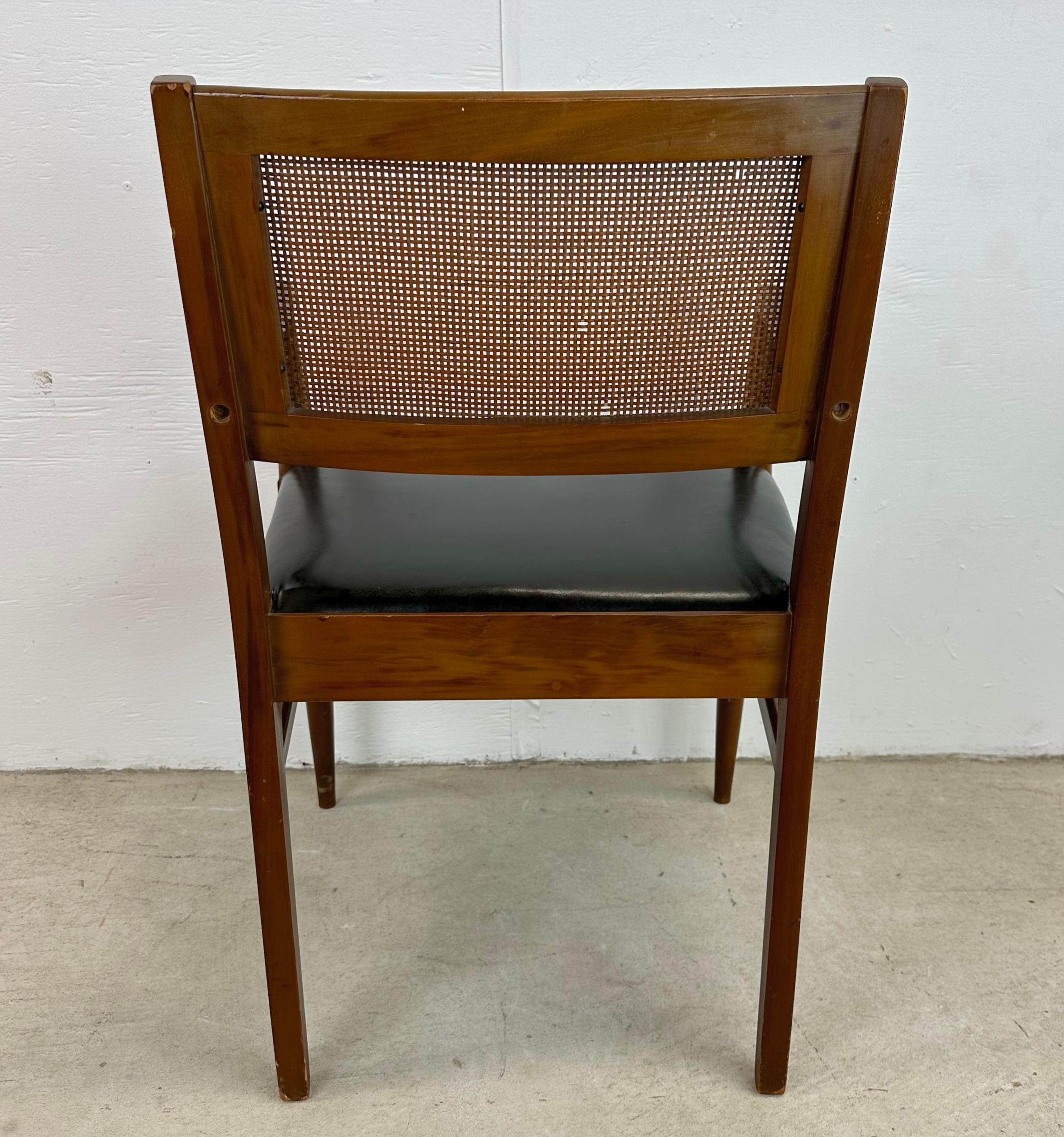 Mid-Century Dining Chairs with Cane Backs after jens risom 1