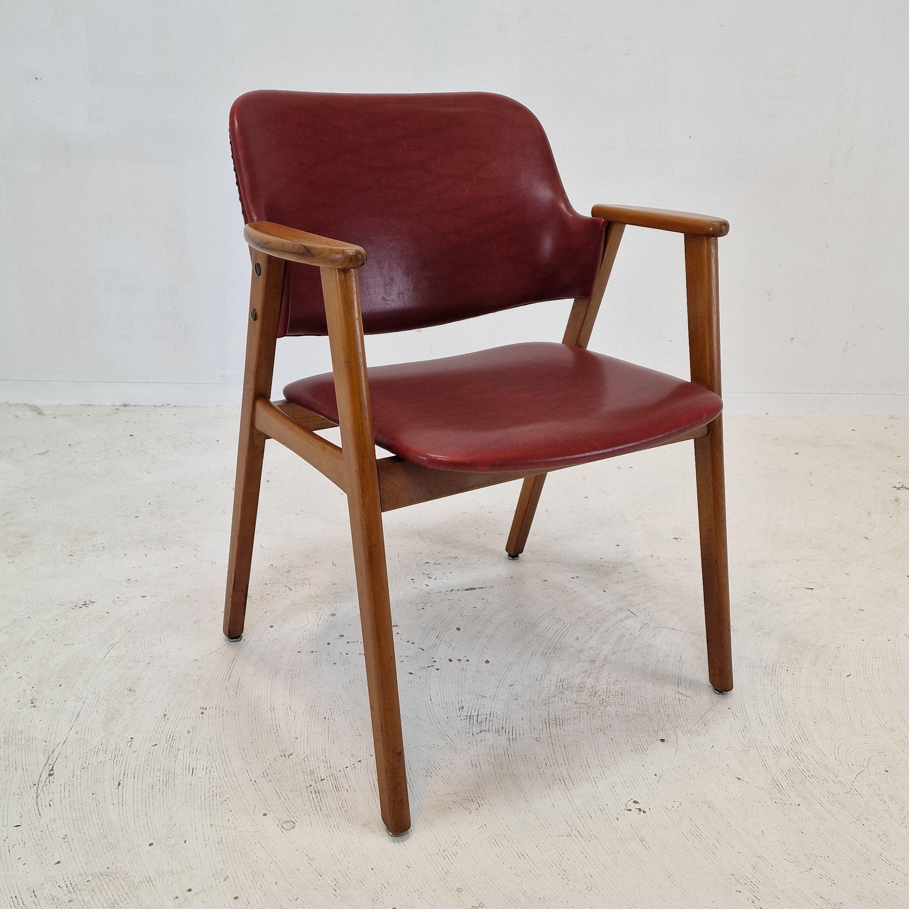 Midcentury Dining or Restaurant Chairs by Cees Braakman for Pastoe, 1950s In Good Condition For Sale In Oud Beijerland, NL