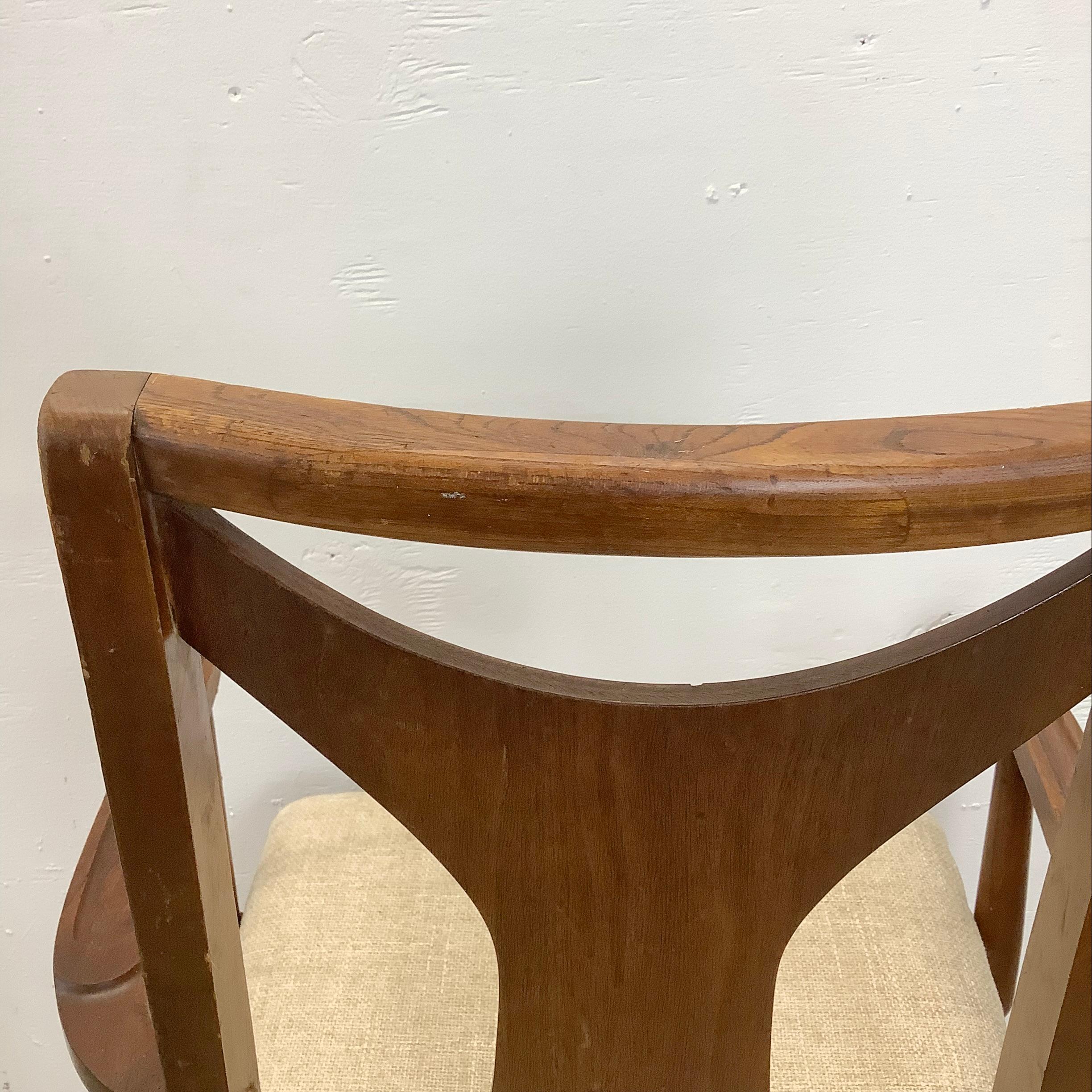Wood Mid-Century Dining Room Chairs- Set of Six 