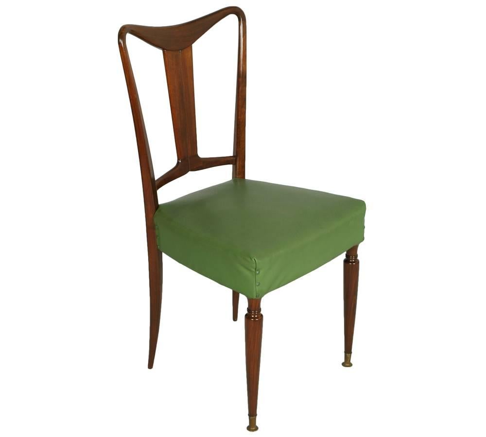 Esszimmertisch und Stühle aus der Mitte des Jahrhunderts, Mahagoni, von Palazzi Dell'arte Cant (Moderne der Mitte des Jahrhunderts) im Angebot