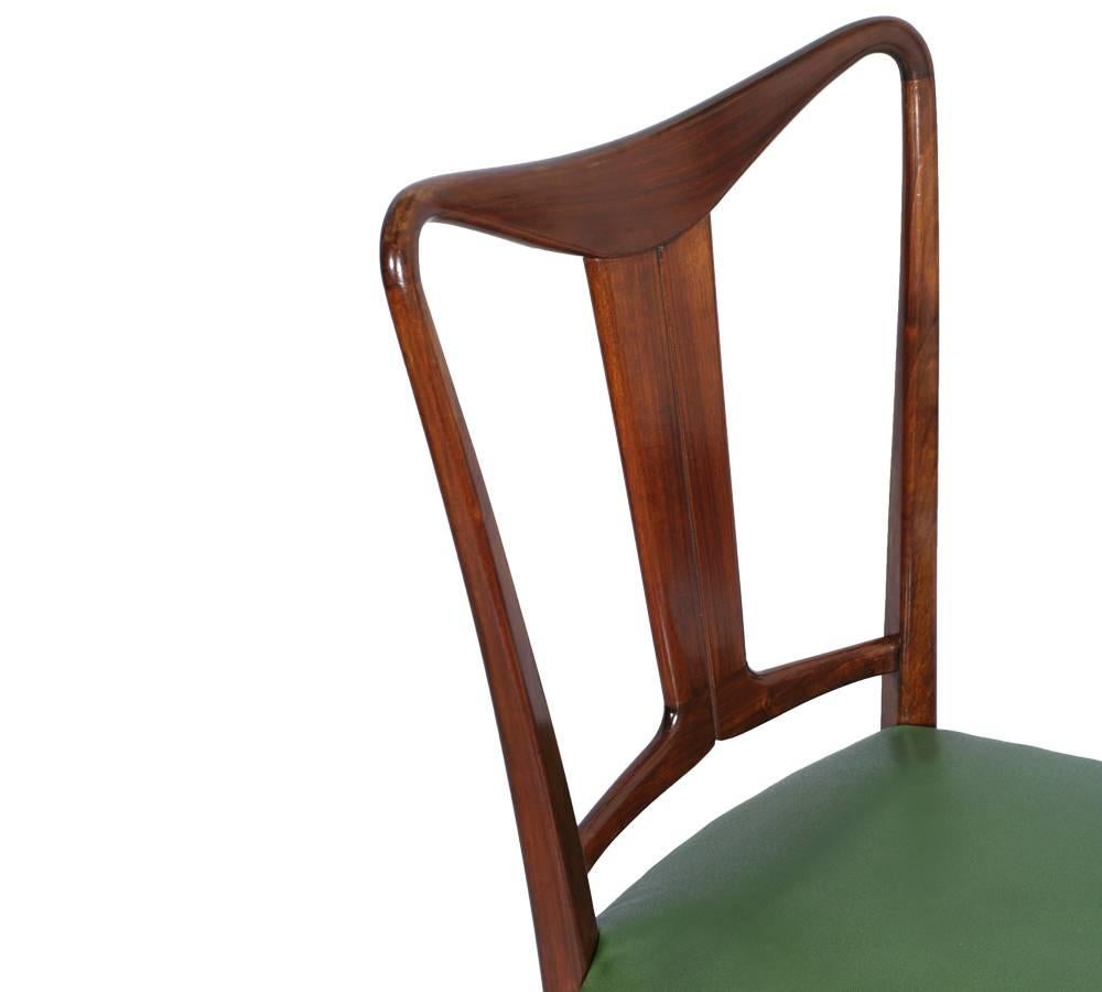 Esszimmertisch und Stühle aus der Mitte des Jahrhunderts, Mahagoni, von Palazzi Dell'arte Cant im Angebot 1