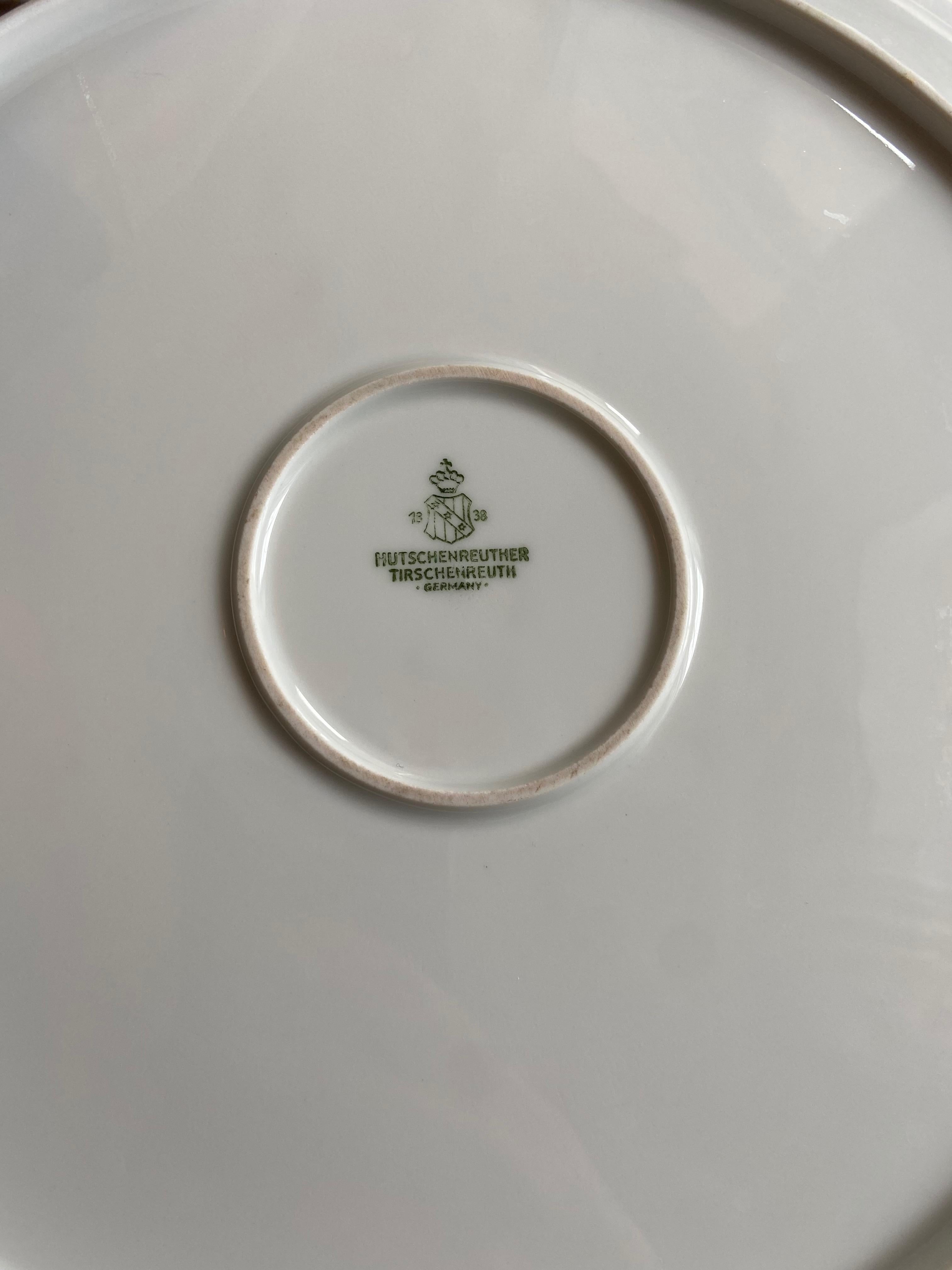 Mid Century, Dining Service, Tirschenreuth Germany, Neoclassical, Porcelain For Sale 2