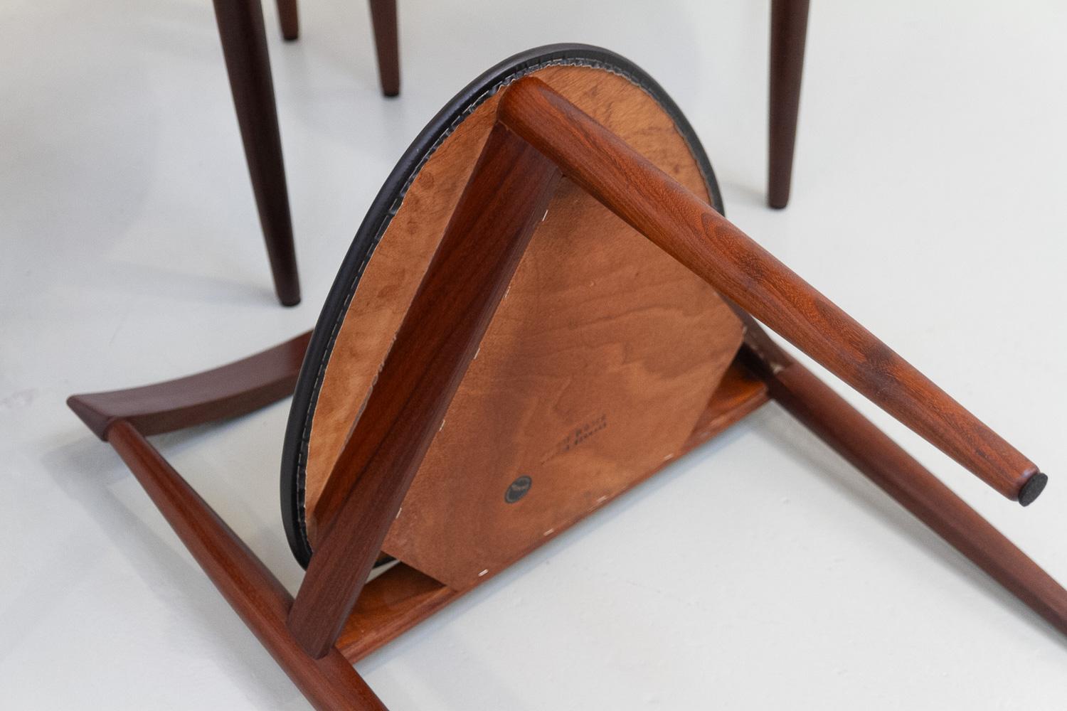 Mid-Century Dining Set by Hans Olsen for Frem Røjle, 1960s. Set of 5. 11