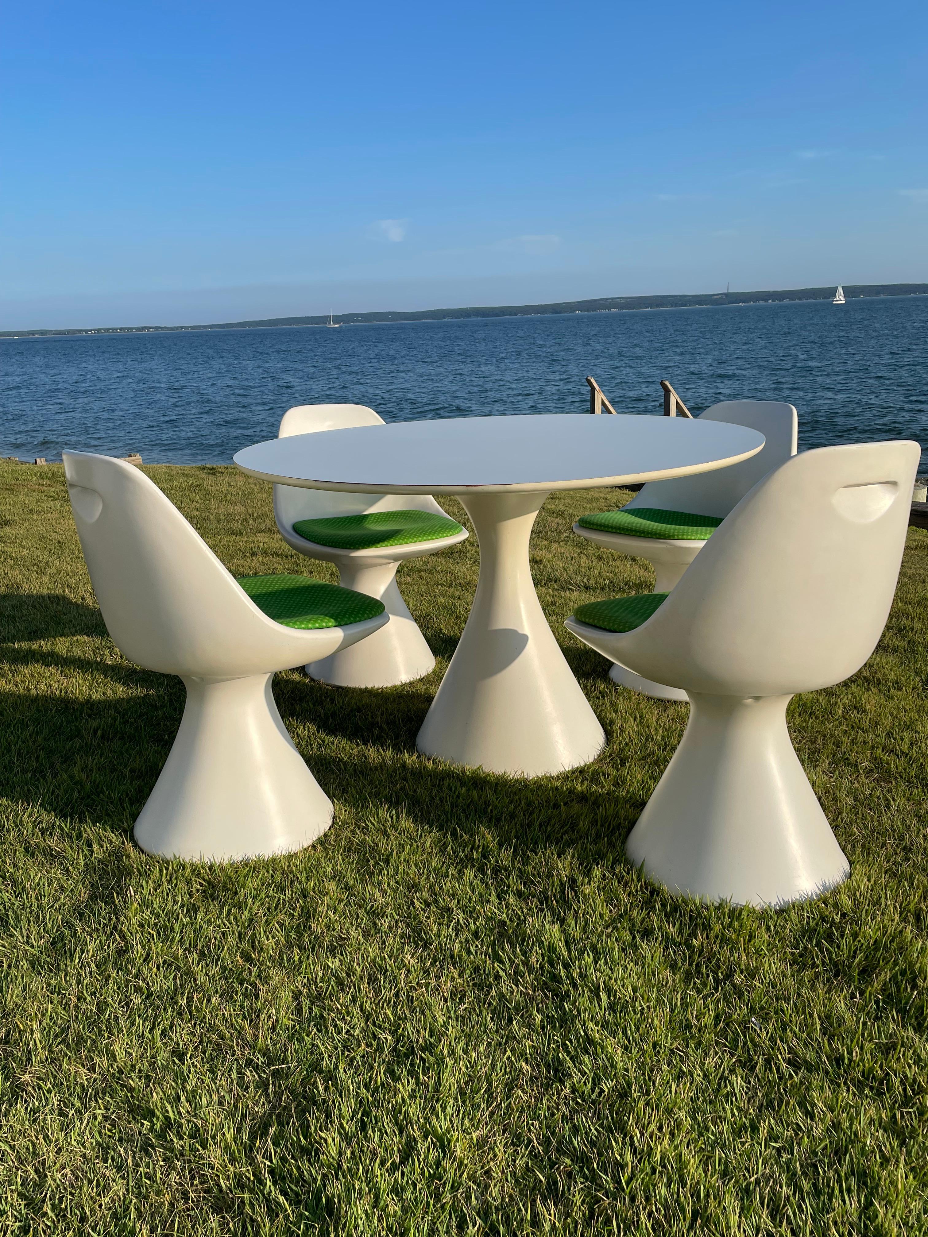20th Century Mid Century Dining Set by Hollen Inc. For Sale