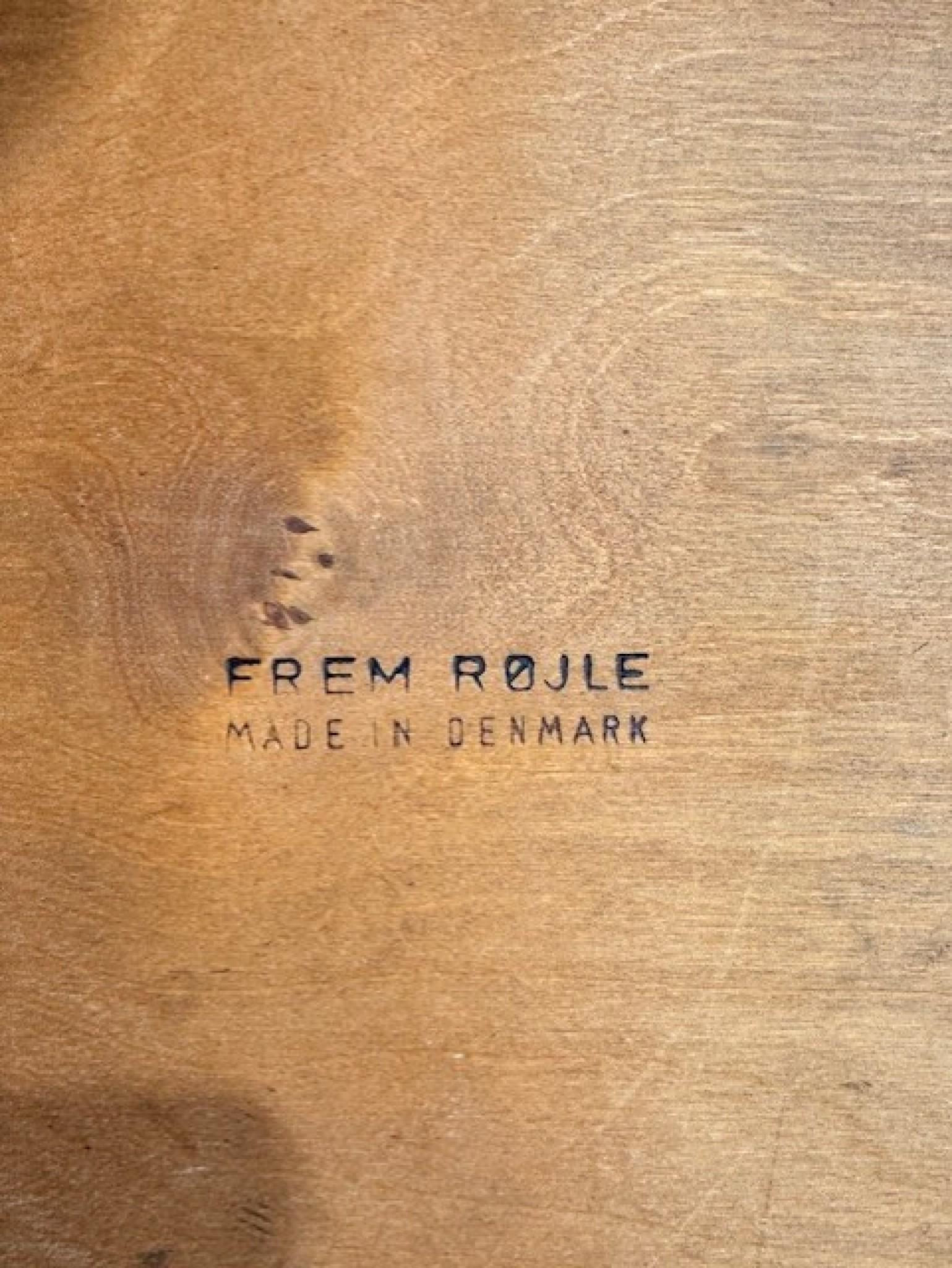 Mid-Century Dining Table and Chairs Set by Hans Olsen Teak Roundette for Frem Ro 9