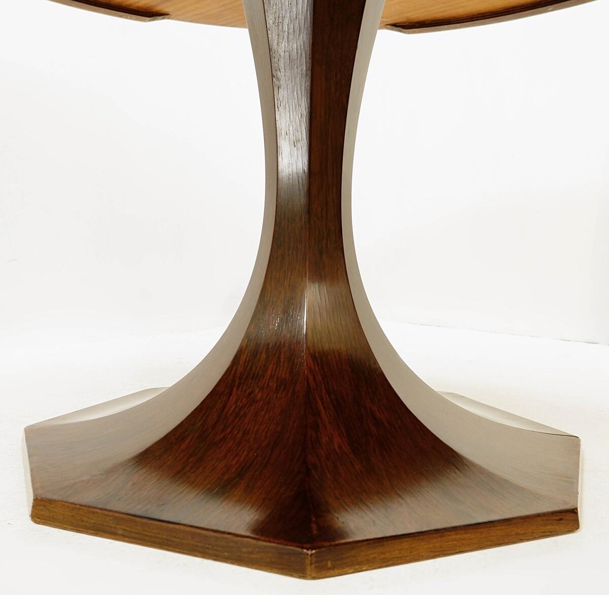 Table de salle à manger du milieu du siècle dernier par Carlo di Carli, Italie, 1970 en vente 1