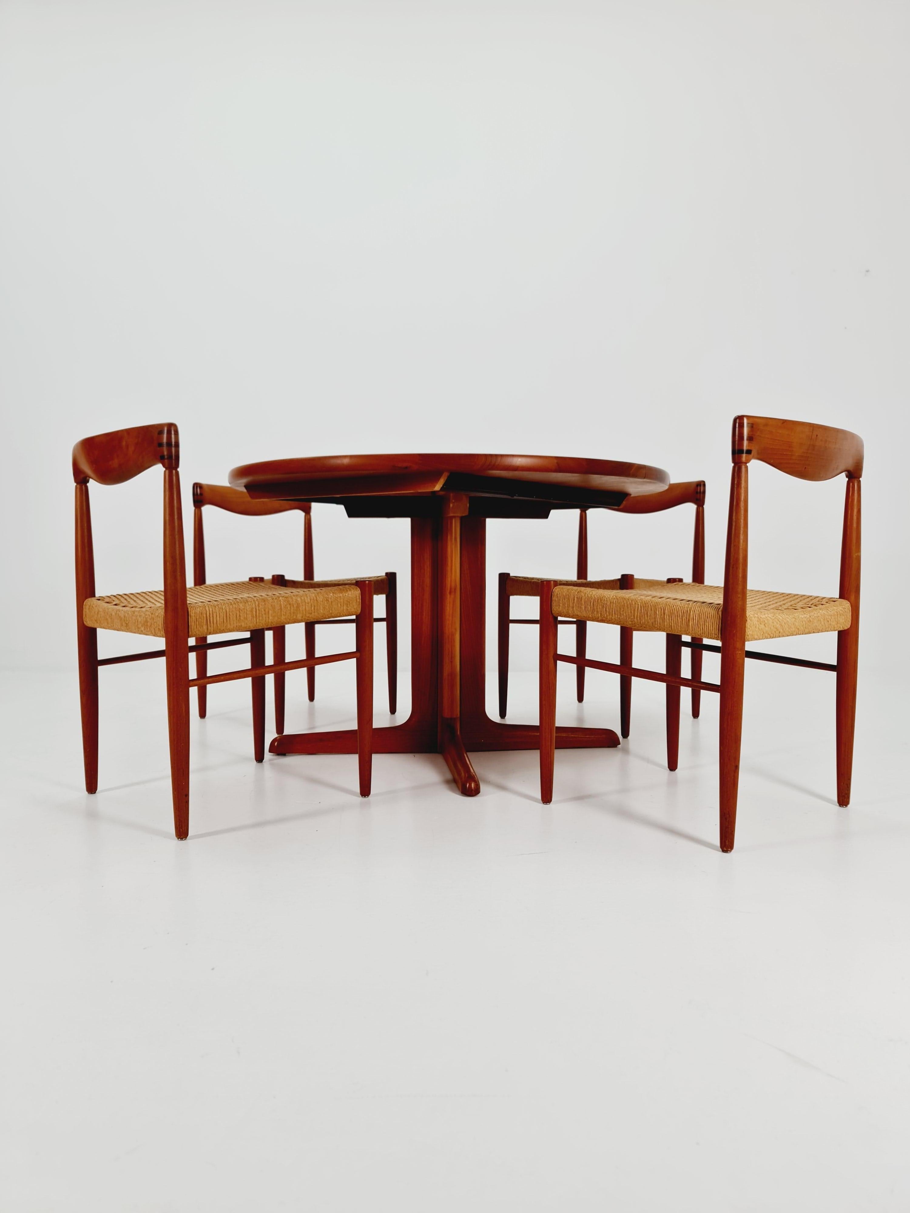 Mid-Century Modern Mid Century Dining Table by Skovby MöbelFabrik A/S 1 from Denmark in 1970s For Sale