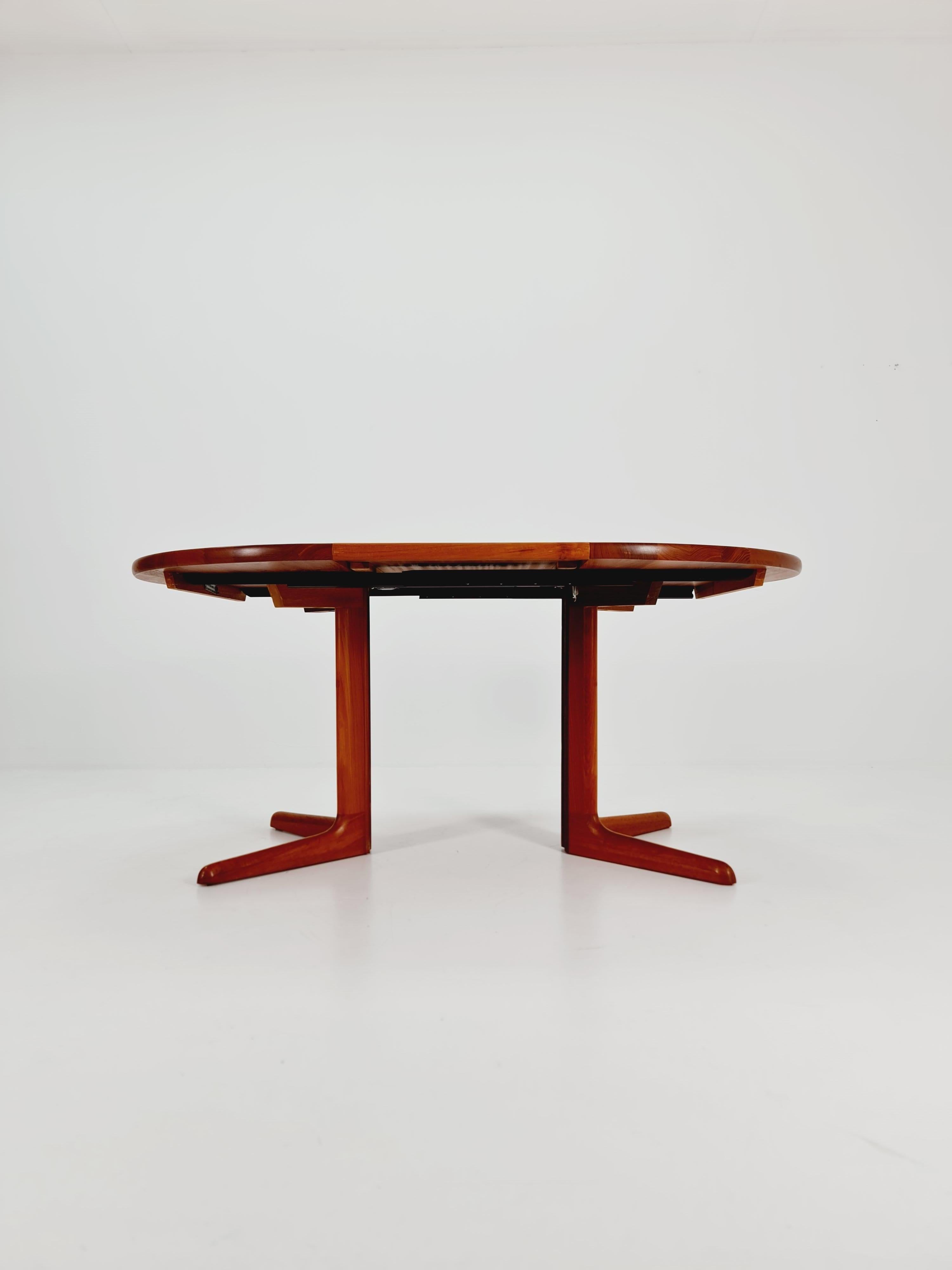 Late 20th Century Mid Century Dining Table by Skovby MöbelFabrik A/S 1 from Denmark in 1970s For Sale