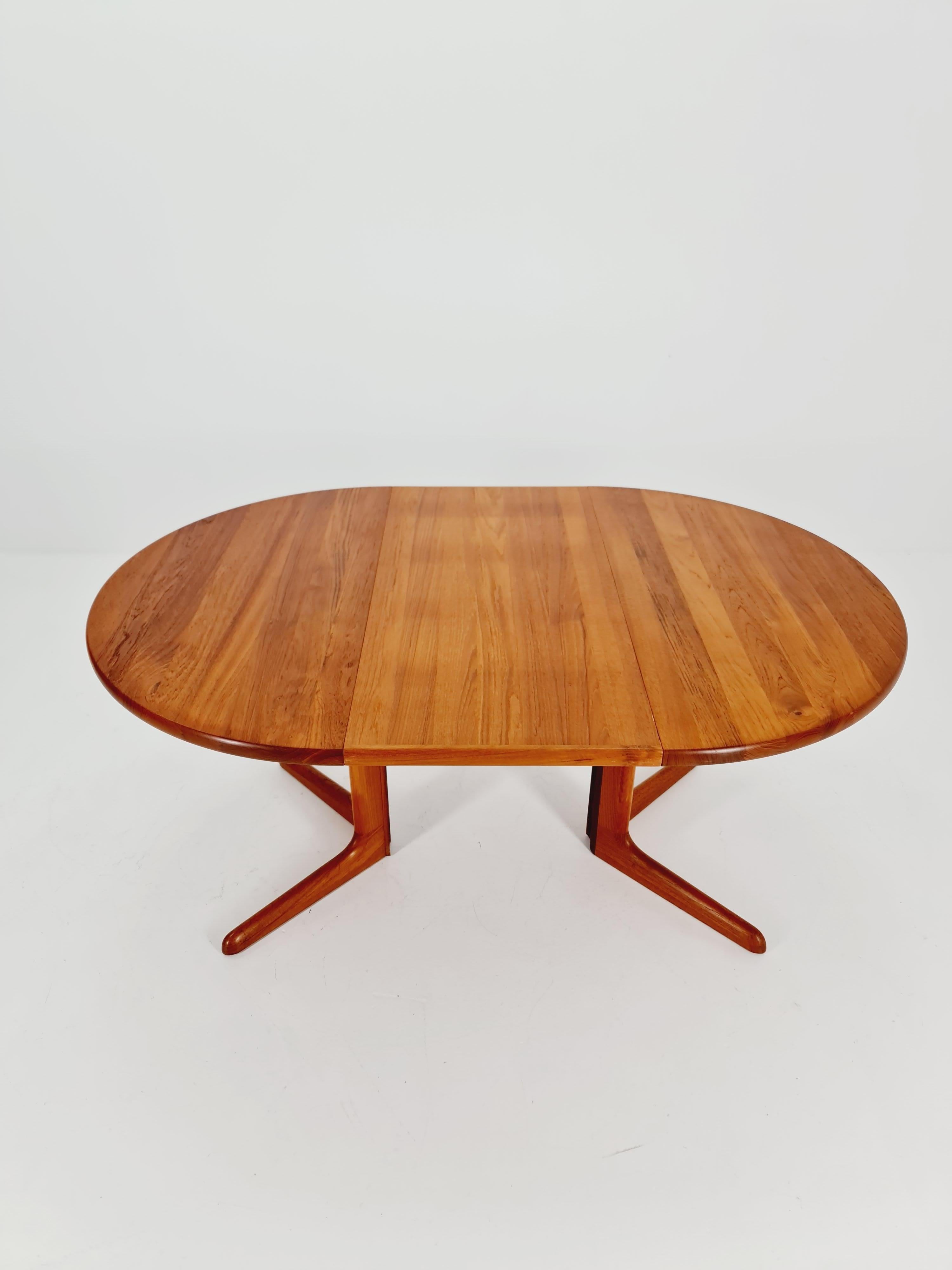 Teak Mid Century Dining Table by Skovby MöbelFabrik A/S 1 from Denmark in 1970s For Sale