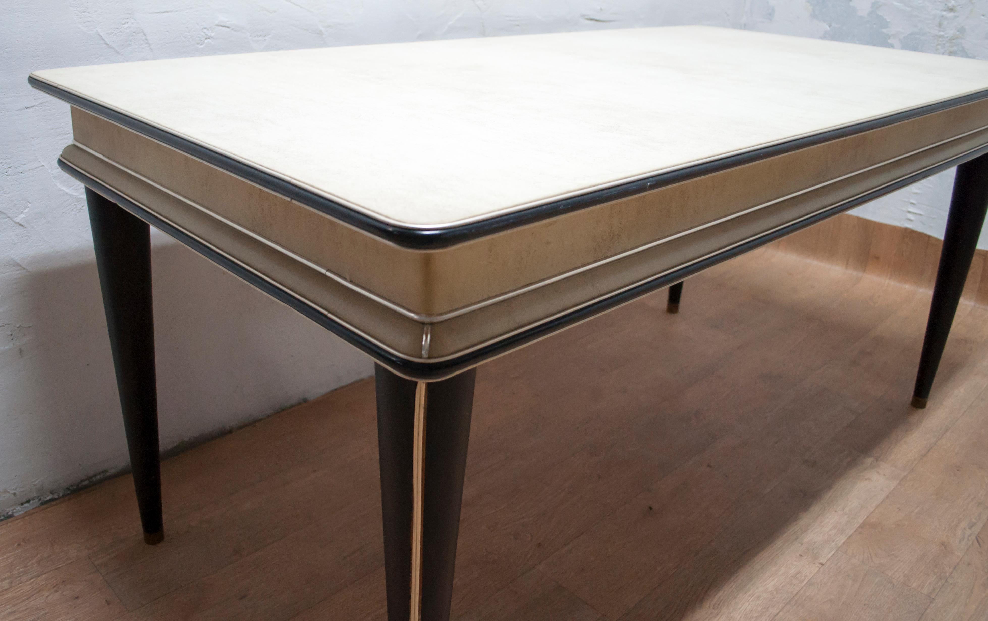 Mid-20th Century Umberto Mascagni for Harrods London Mid-Century Italian Dining Table, 1950s For Sale